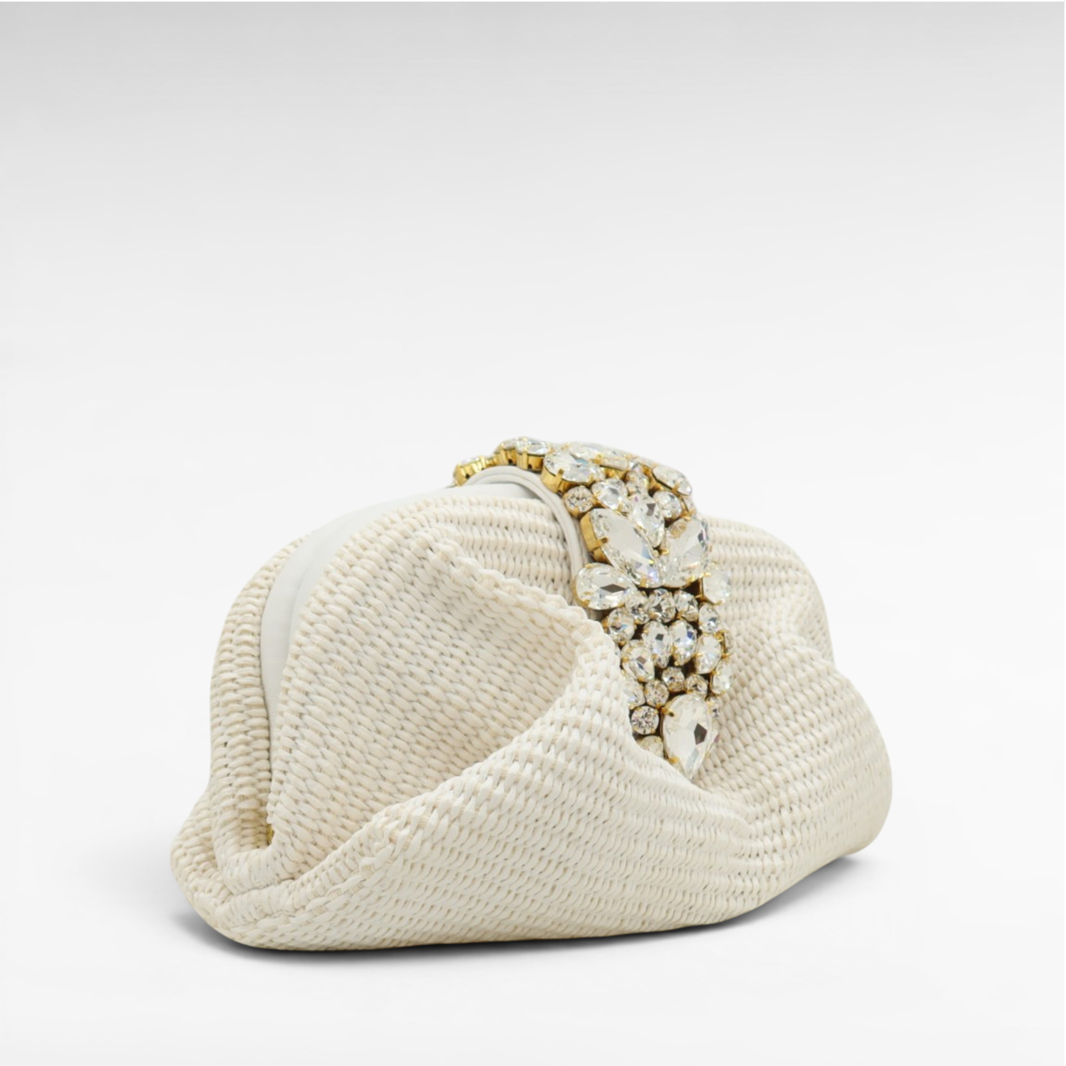Gedebe Antibes Raffia Handtasche Steine