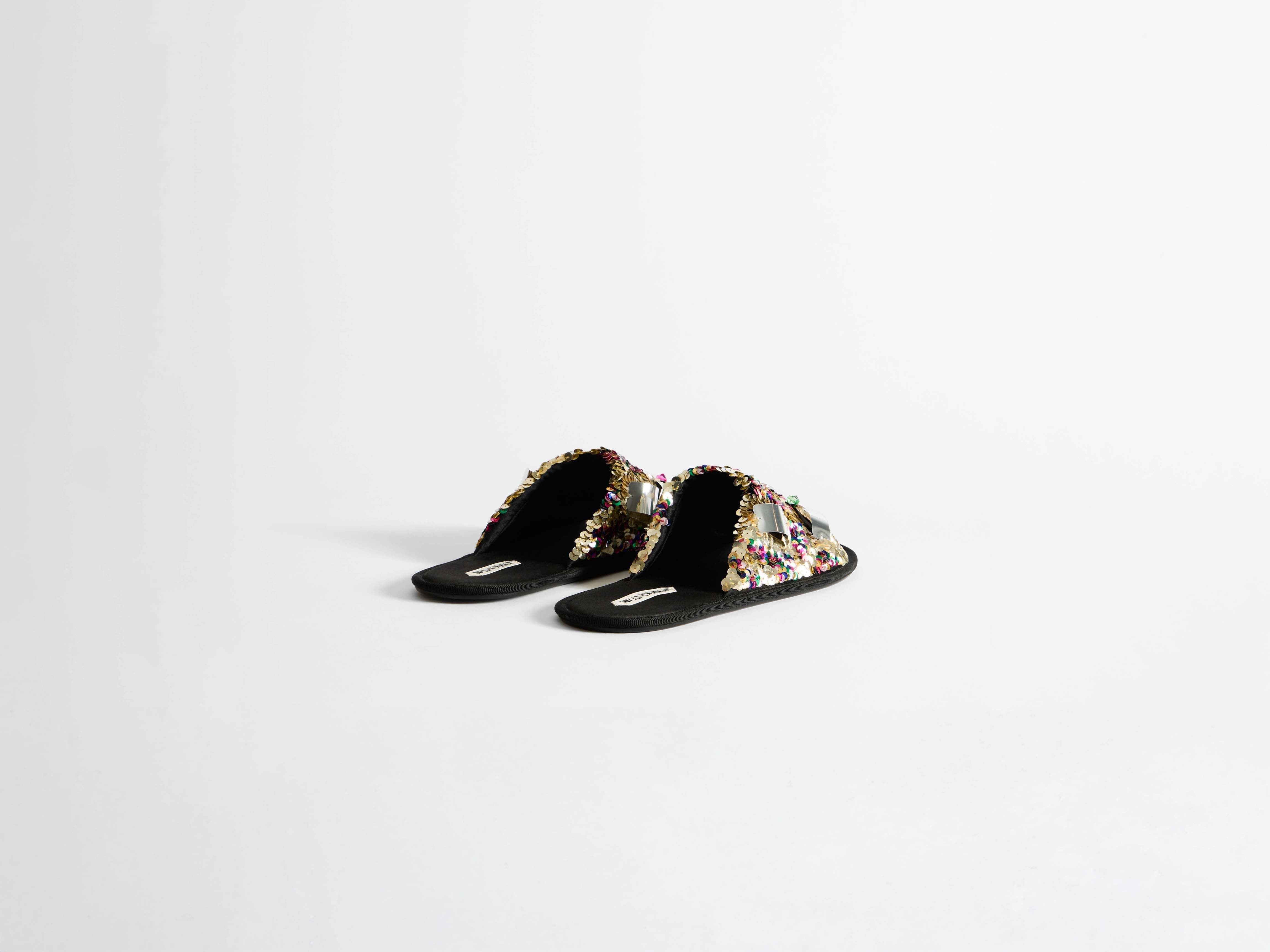 J.W.Anderson Open Toe Slides Pink-Multi Damen Pailletten