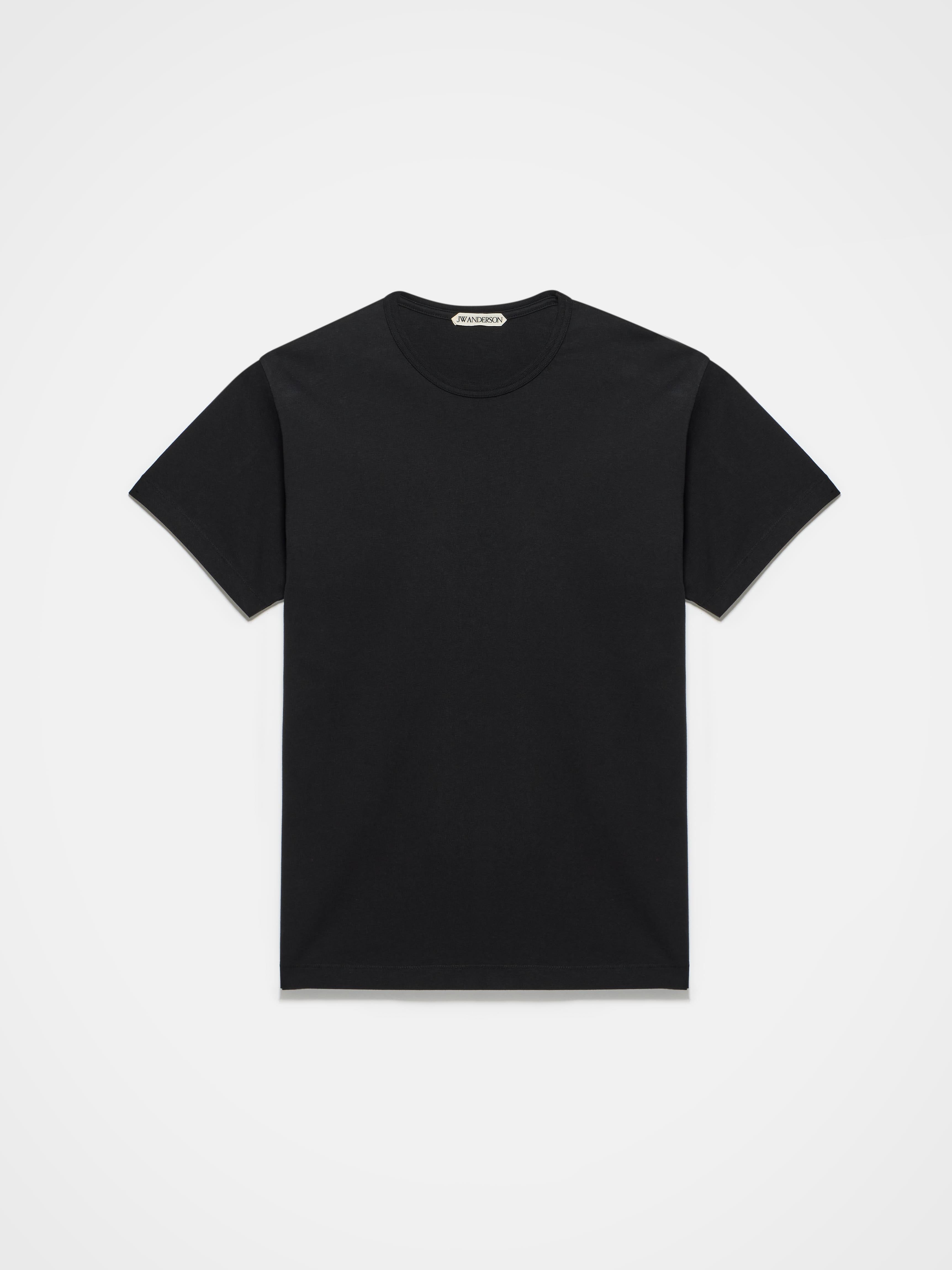 J.W.Anderson Embroidered Anchor T-Shirt Schwarz Damen