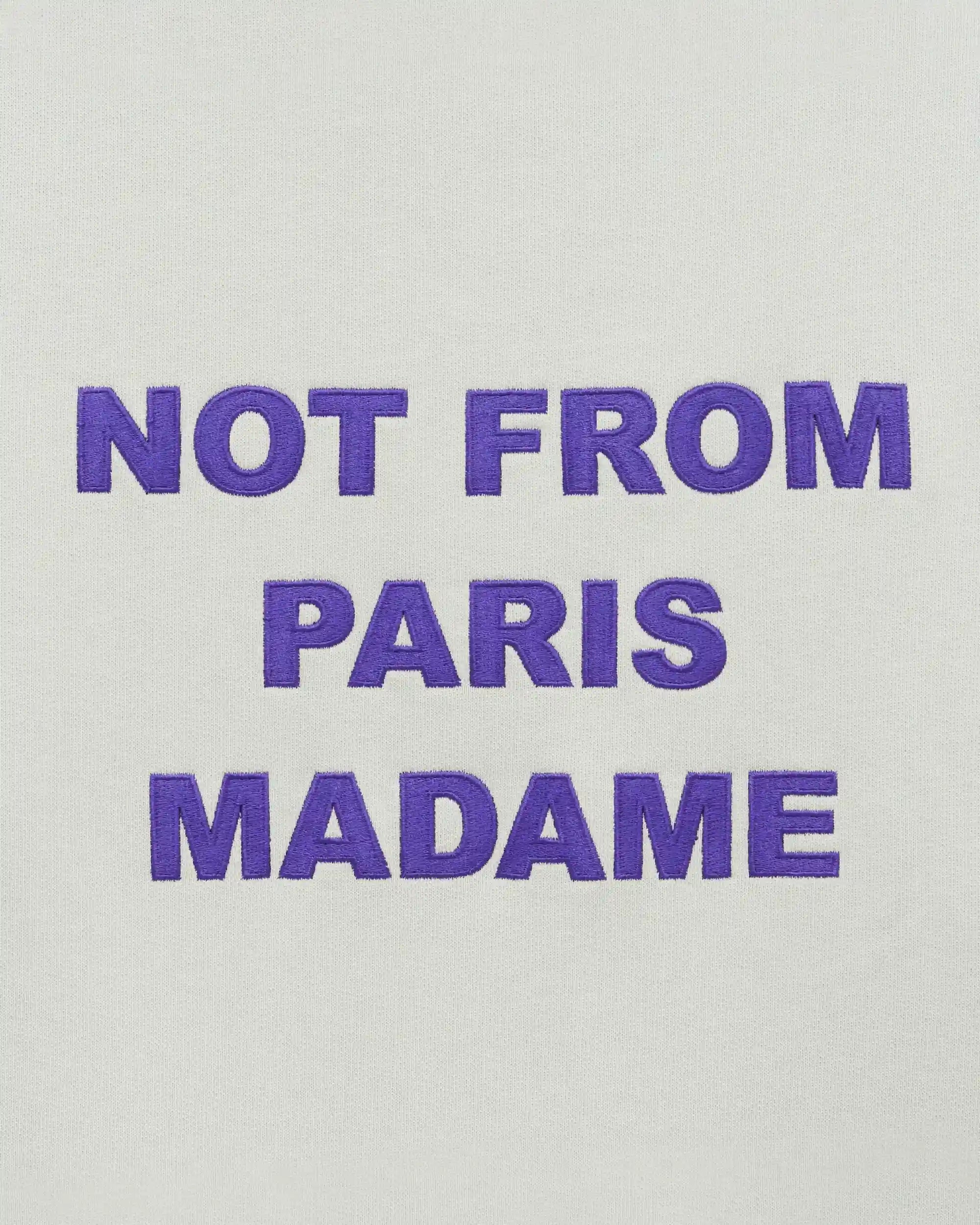 Drôle De Monsieur Bold Slogan Hoodie Grau Baumwolle