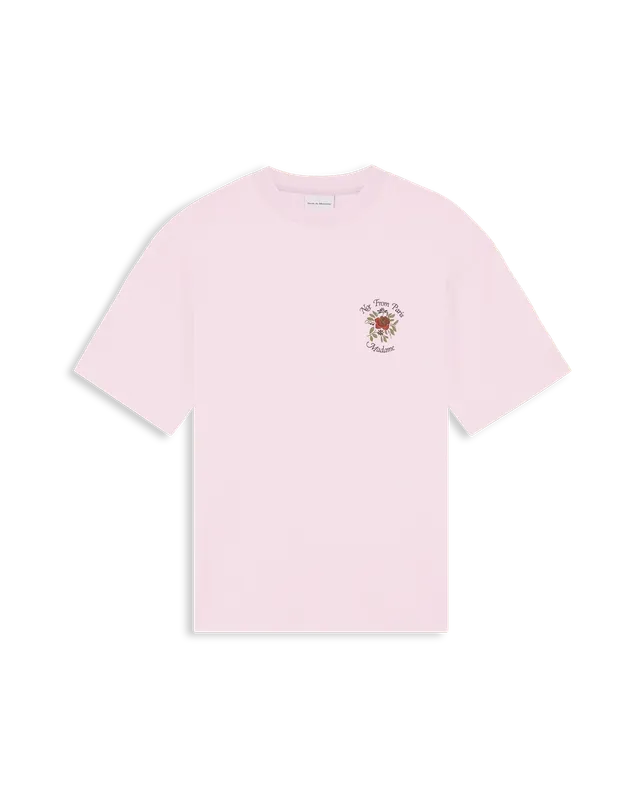 Drôle De Monsieur Slogan Rose T-Shirt hellrosa