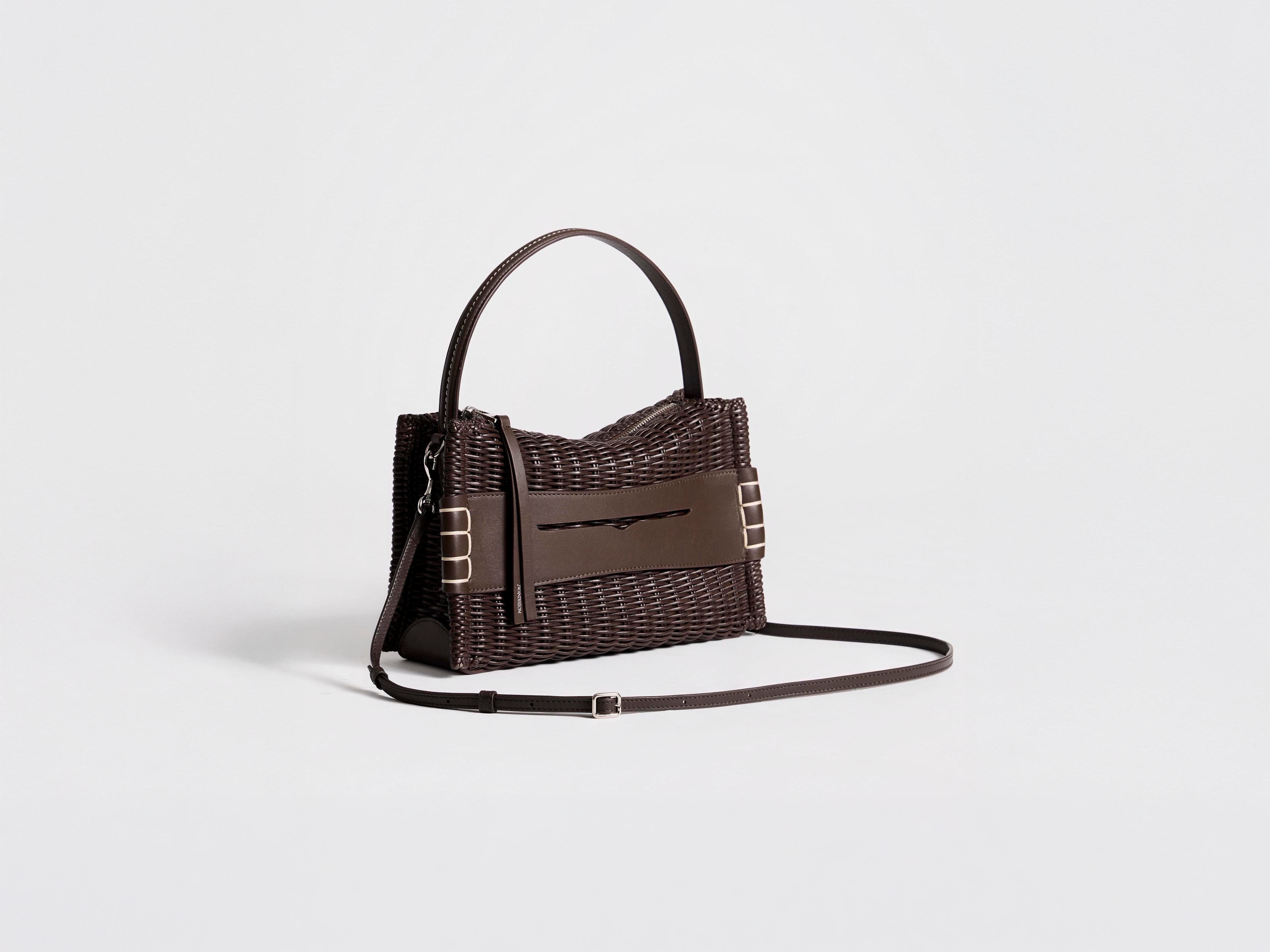 J.W.Anderson Loafer Bag Tasche Braun Geflochtenes Leder