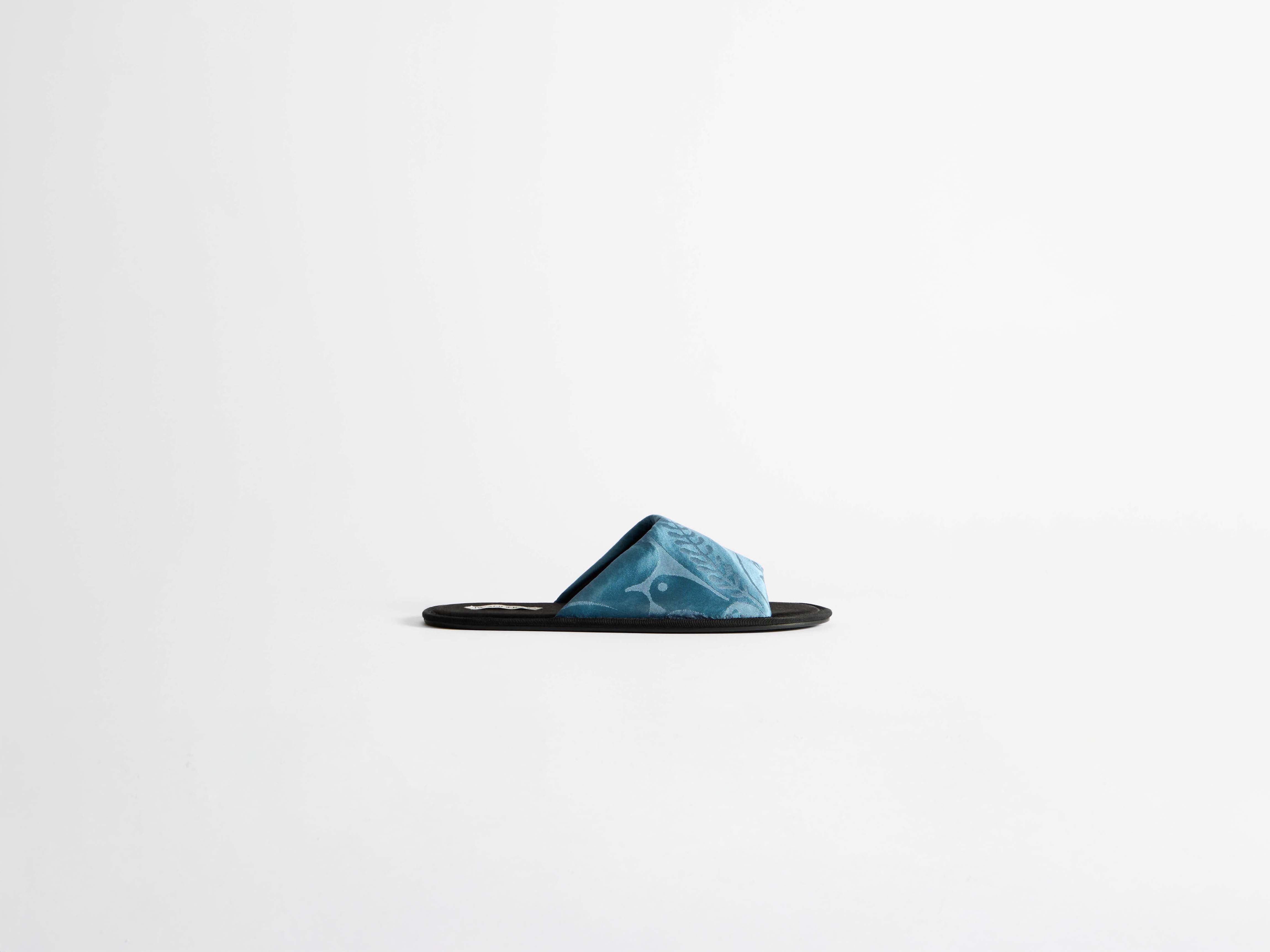 J.W.Anderson Shoes Open Toe Slides Damen Airforce Blue Seide