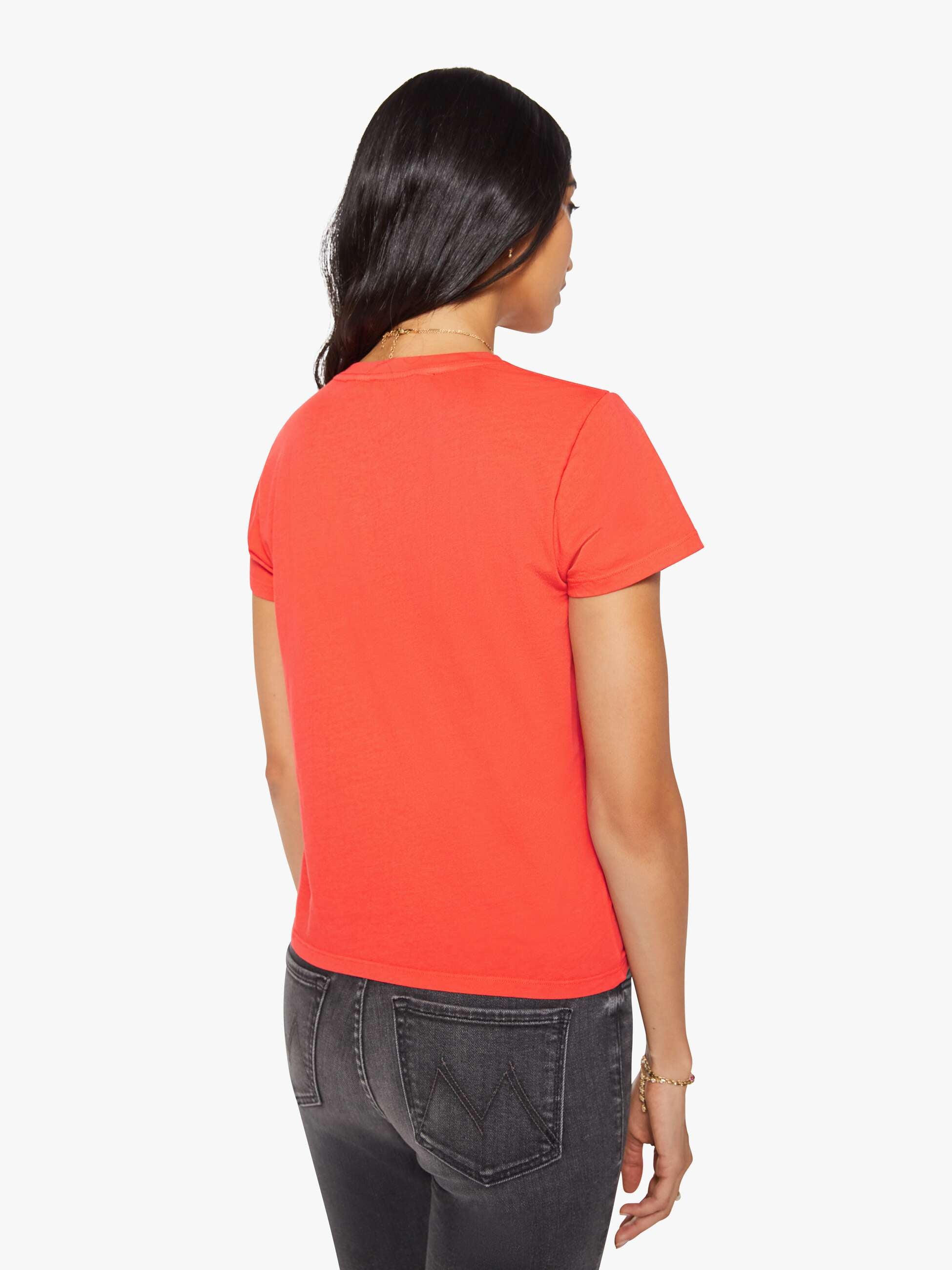 Mother Lil Goodie Goodie Mandarin Red T-Shirt Supima Orange