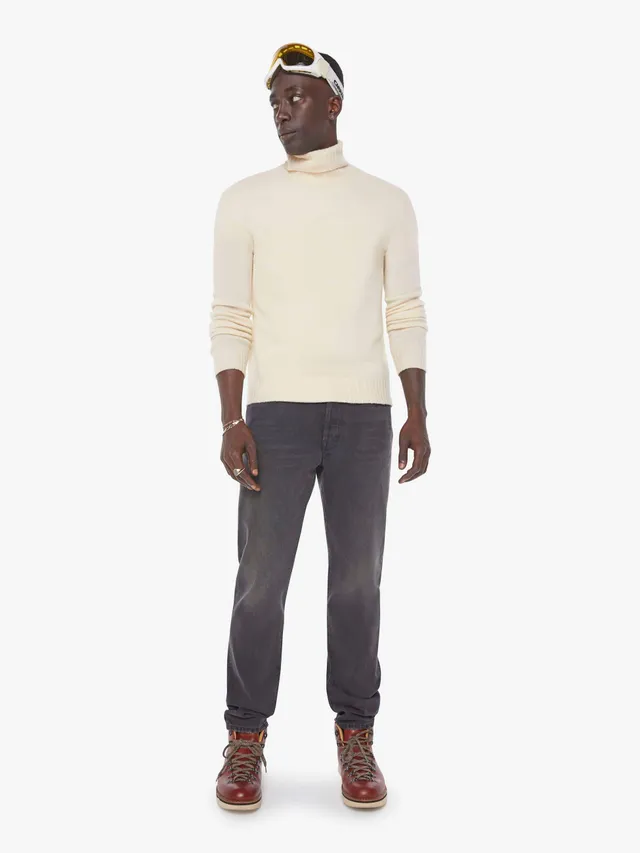 Mother The Mega Neat Straight Jeans Taken For Granite Grau