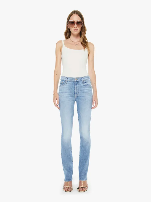 Mother The Insider Skimp Bootcut Jeans Hellblau