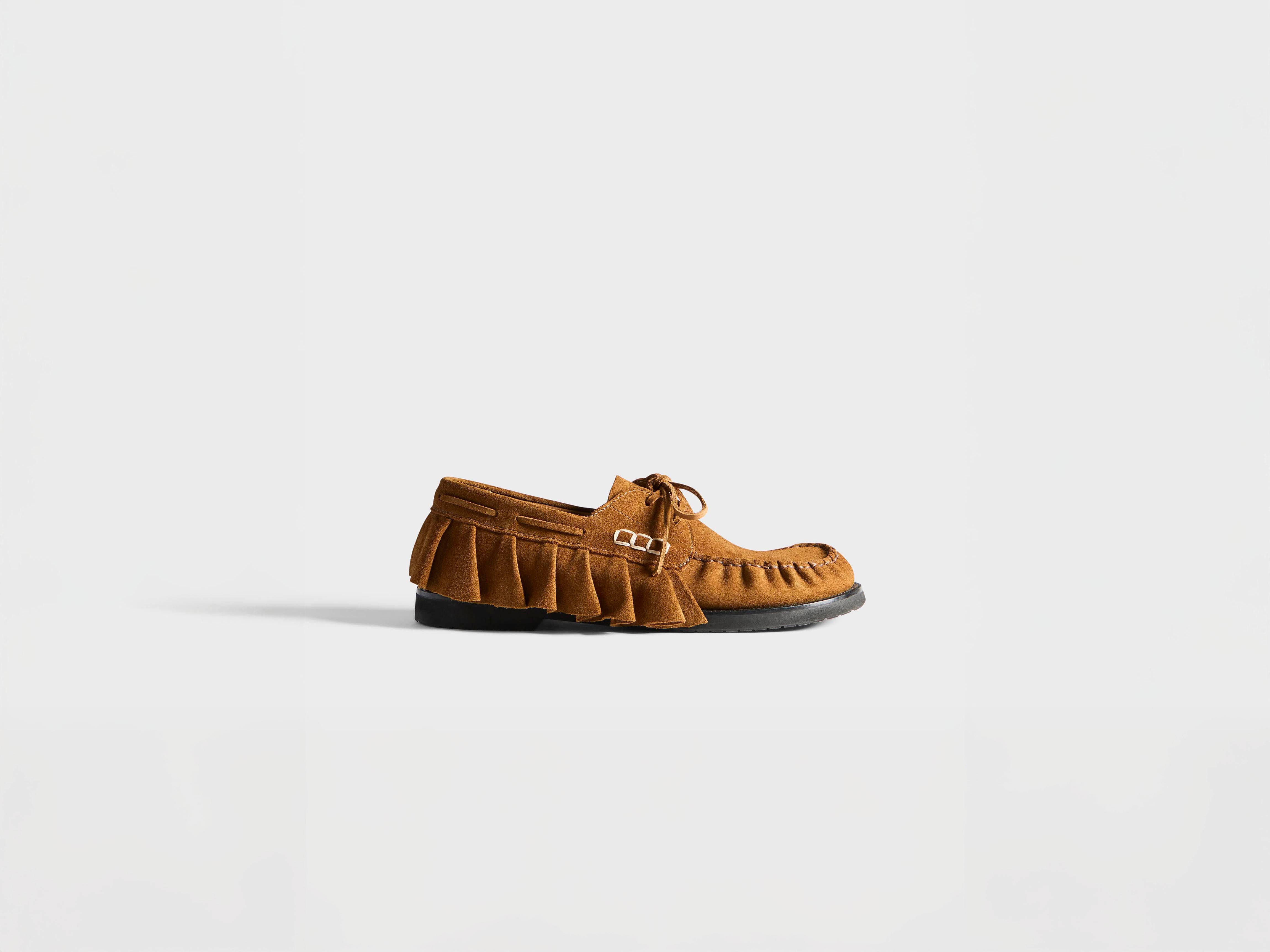 J.W.Anderson Loafer Ruffle Bootsschuh Damen Wildleder
