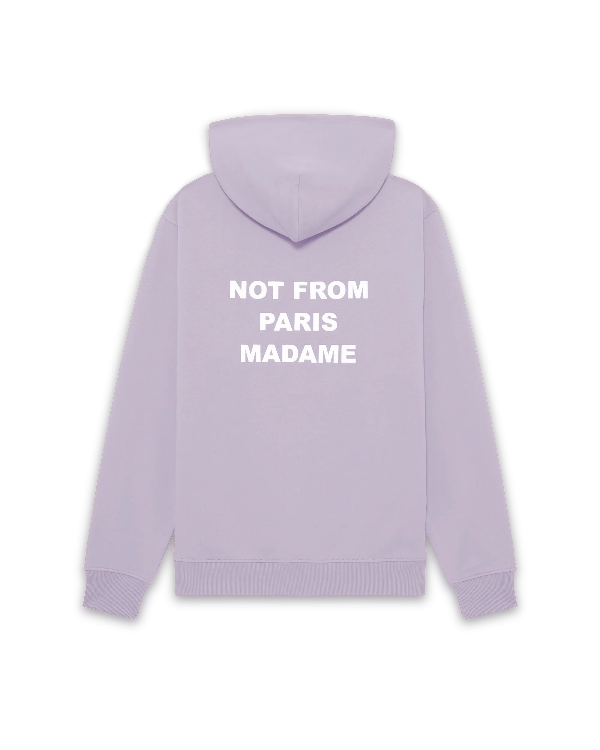 Drôle de Monsieur Hoodie Slogan Lavendel Baumwolle