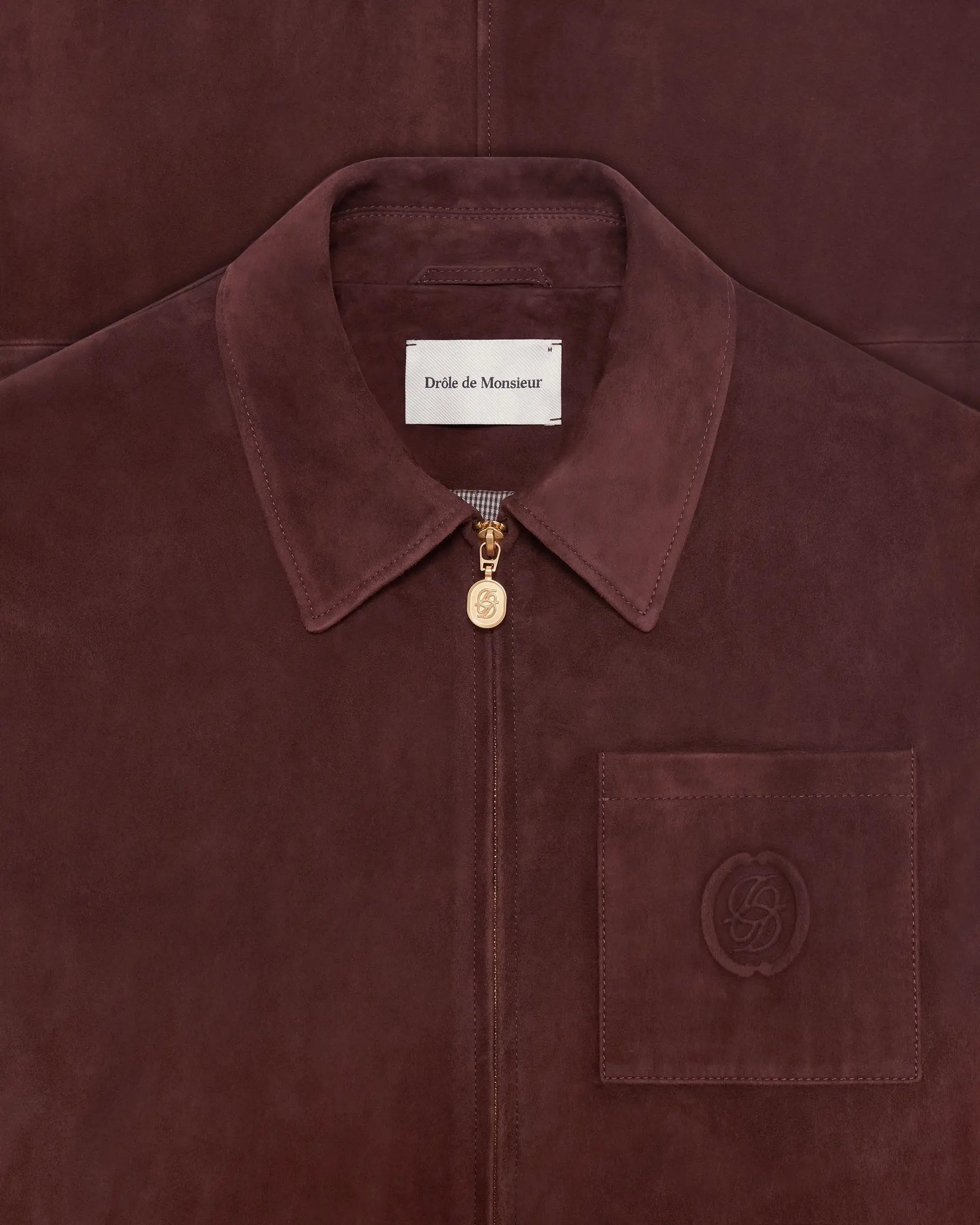Drôle De Monsieur D Mirror Lederjacke Braun Ziegenleder