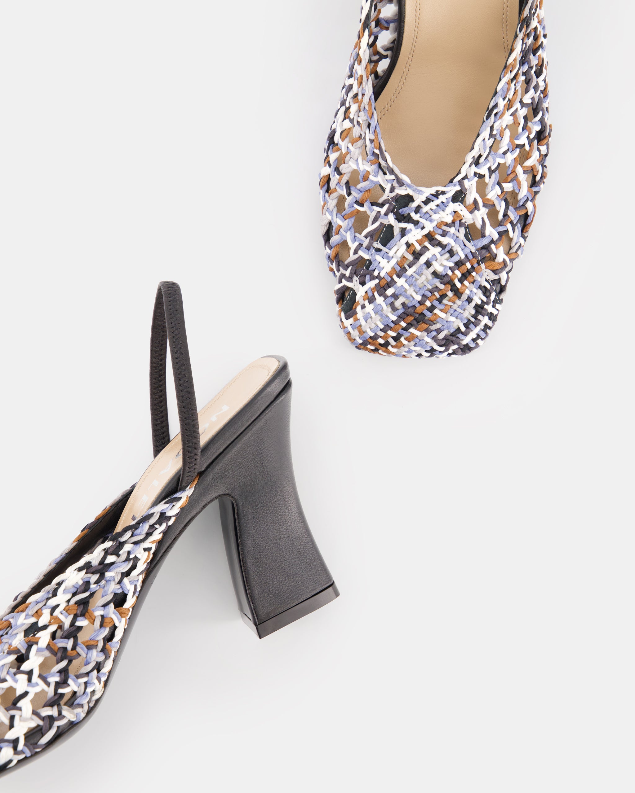 Nodaleto Nodstalgia Anya 90 Slingback Black Yarn 9 cm
