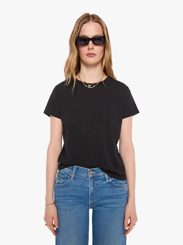 Mother The Lil Goodie Goodie T-Shirt Schwarz Supima Baumwolle