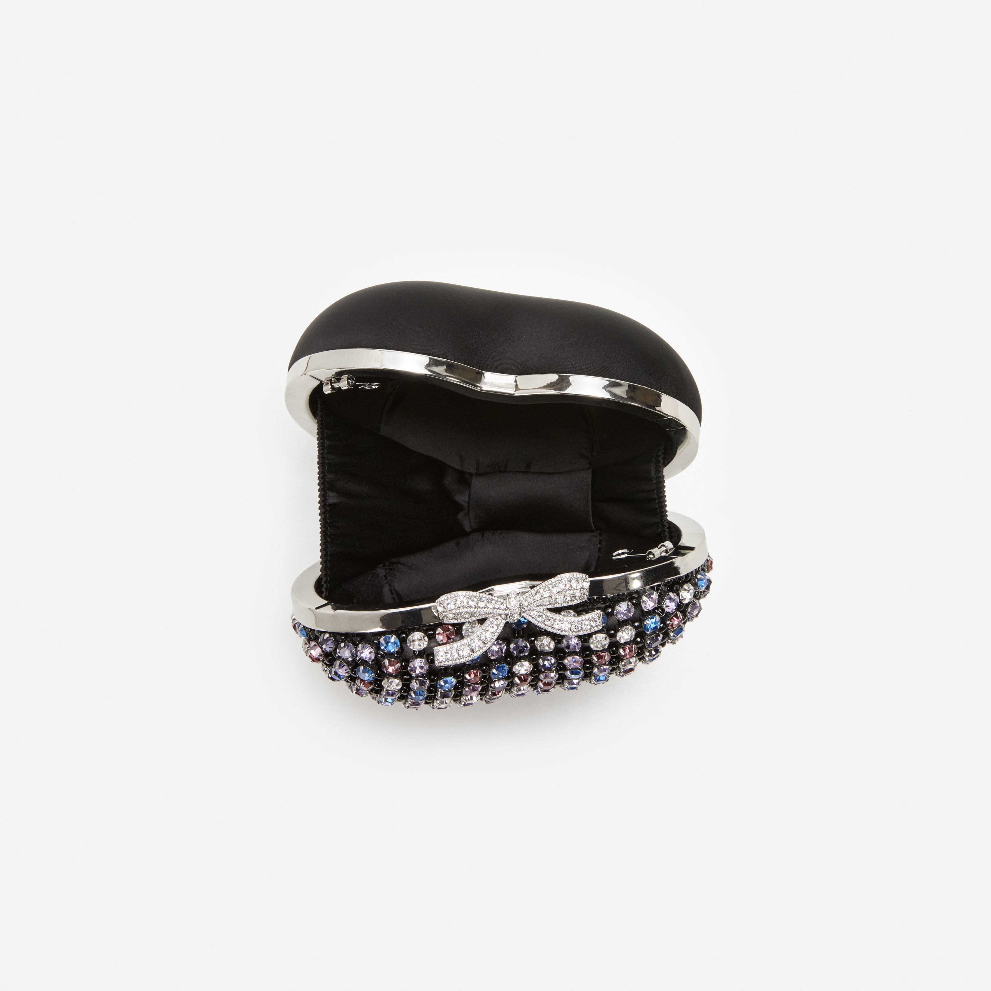 Self Portrait Multi Crystal Heart Clutch Tasche Multi One Size