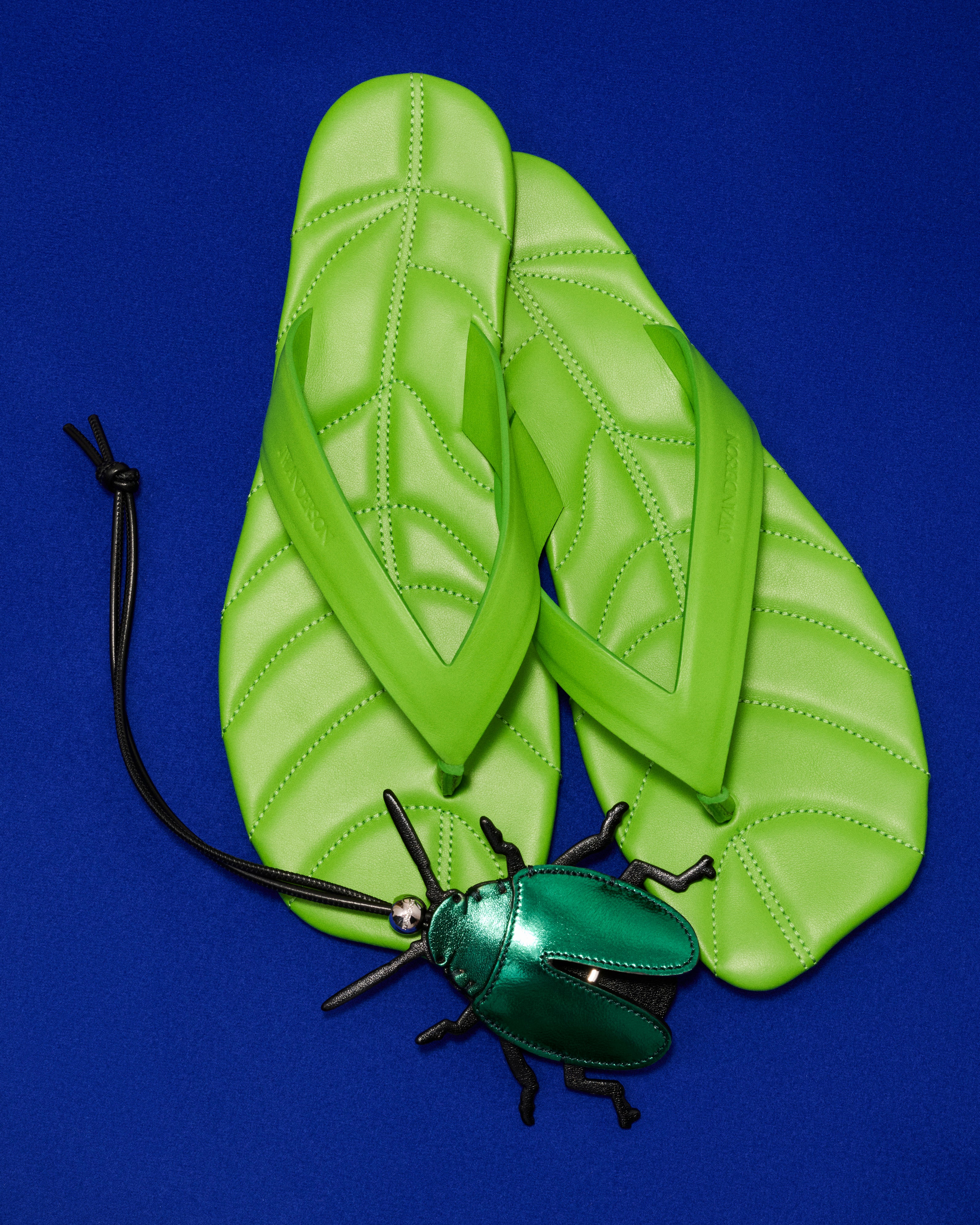 J.W.Anderson Leaf Slides Pantoletten Leder Damen
