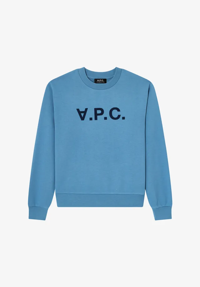 A.P.C. V.P.C. Sweatshirt Bio-Baumwolle Blau Größe M