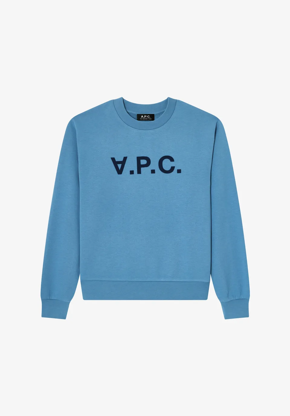 A.P.C. V.P.C. Sweatshirt Bio-Baumwolle Blau Größe M