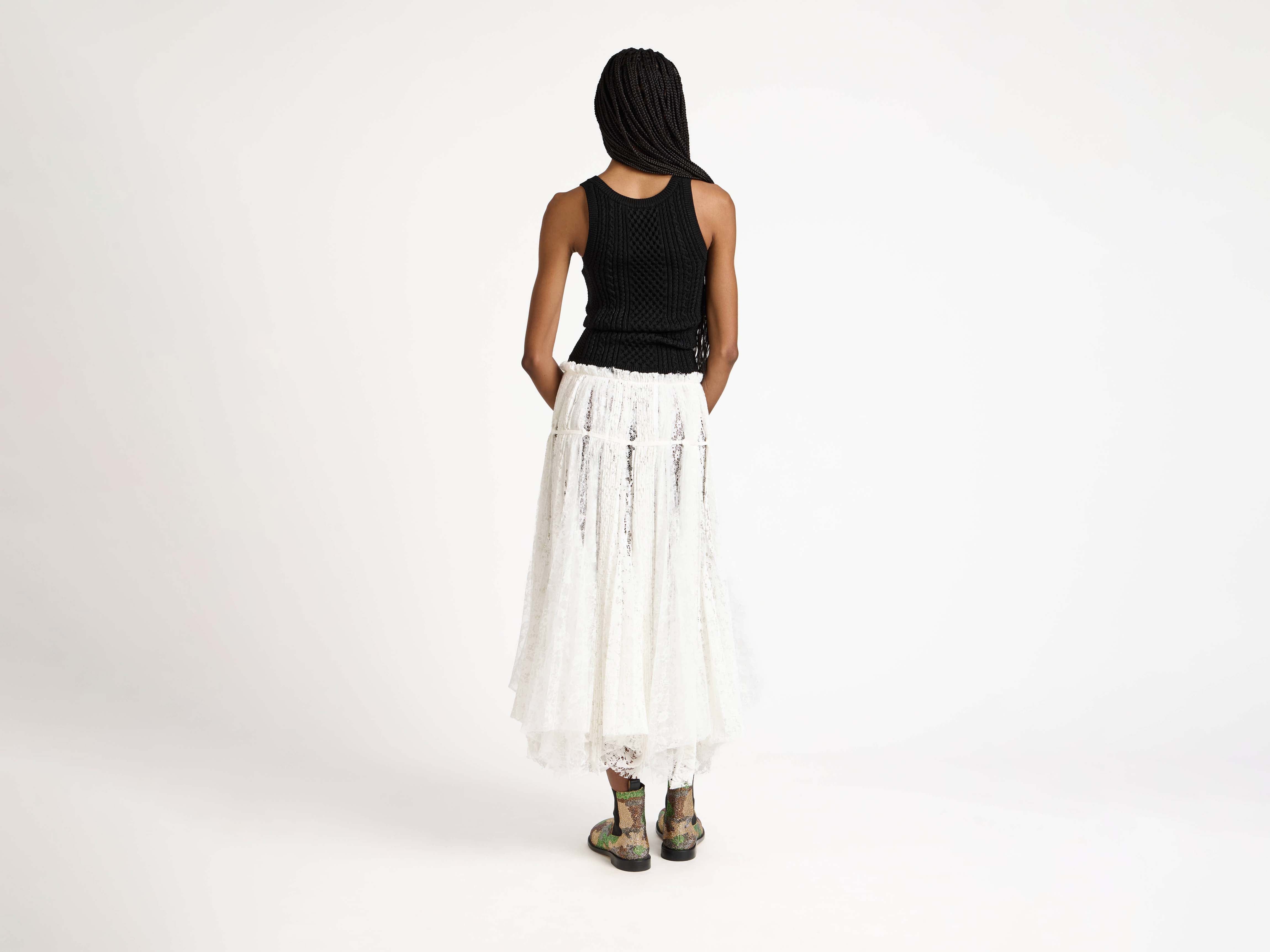 J.W.Anderson Cable-Knit Tank Top Schwarz Stricktop