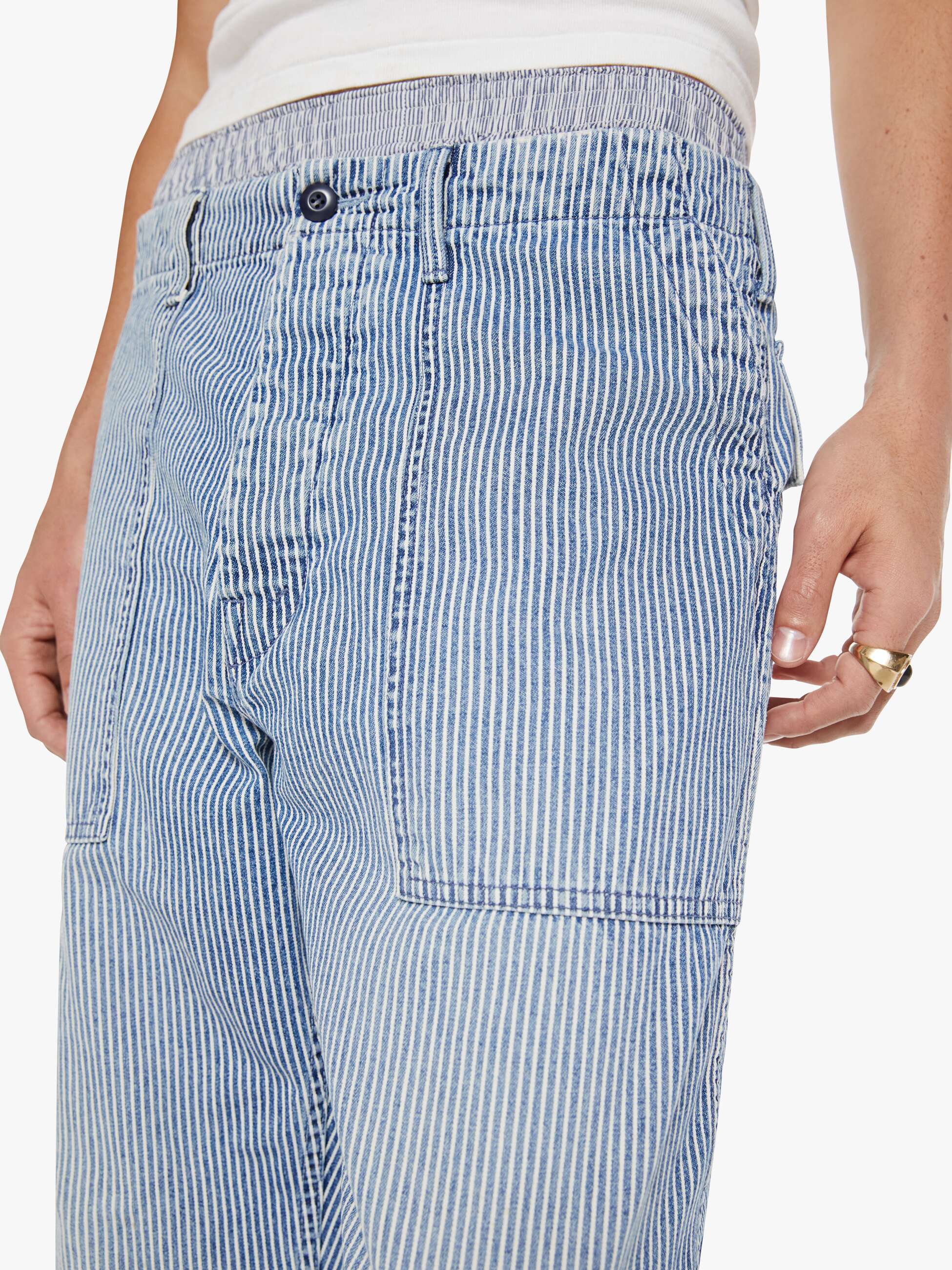 Mother Commando Cross The Line Jeans Hellblau Herren