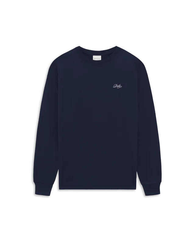 Drôle De Monsieur Belissima Longsleeve T-Shirt Navy Baumwolle