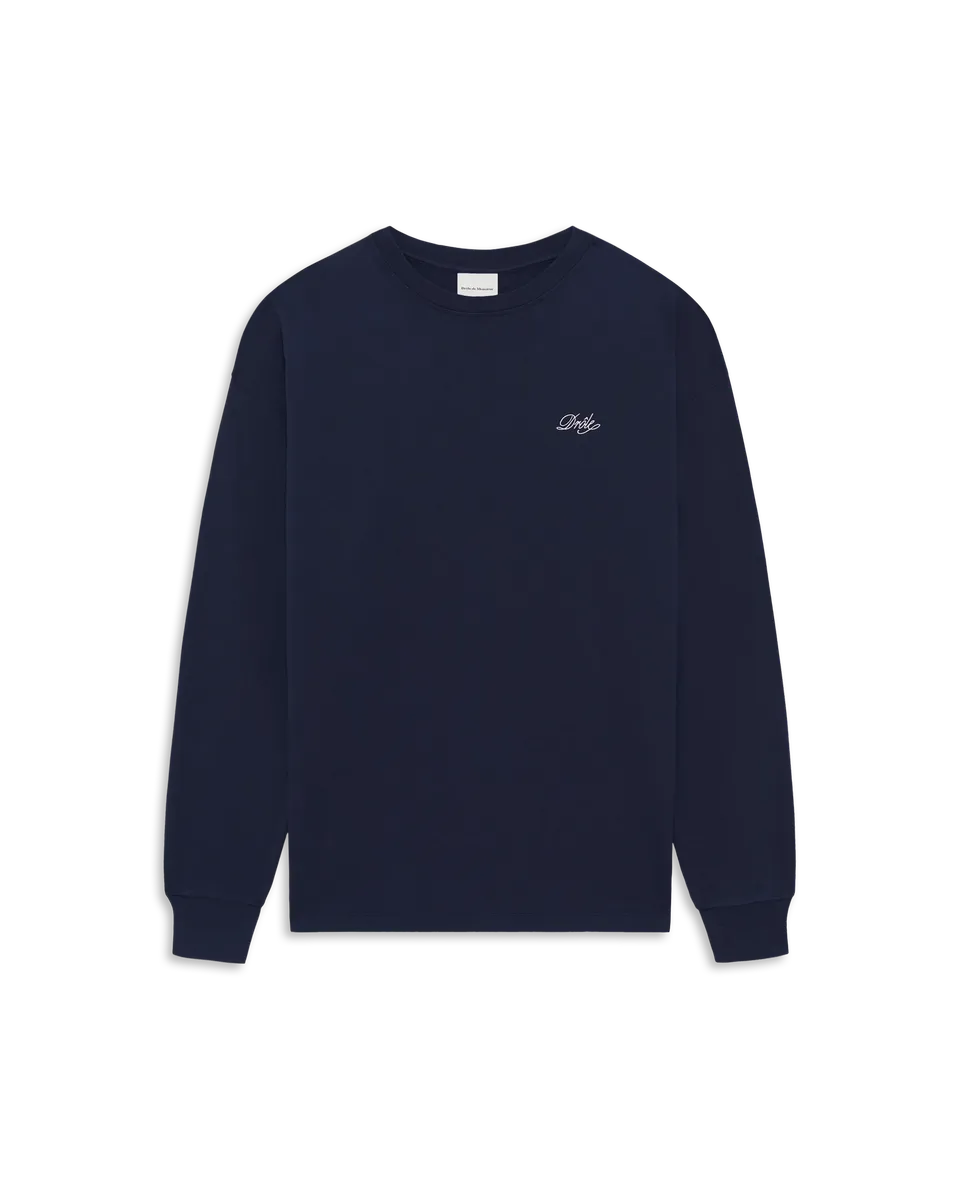 Drôle De Monsieur Belissima Longsleeve T-Shirt Navy Baumwolle