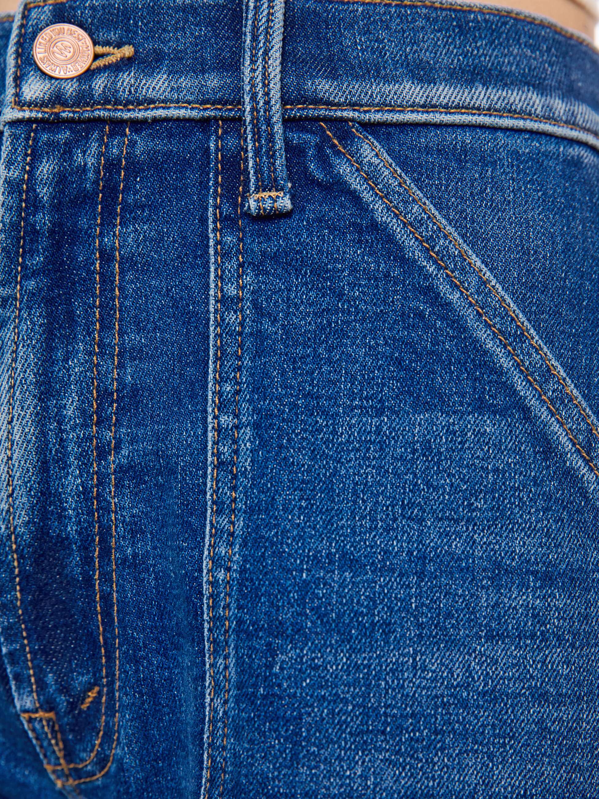 Mother The Lil Patch Maven Jeans Spare Me The Drama Mittelblau
