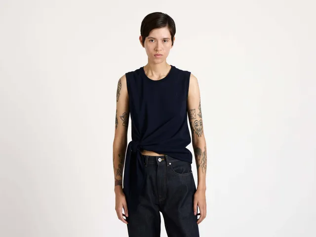 J.W.Anderson Hem Knot Tank Top Damen Navy Jersey M