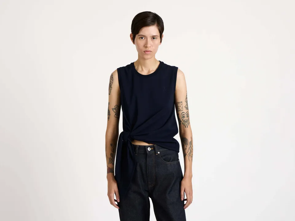 J.W.Anderson Hem Knot Tank Top Damen Navy Jersey M