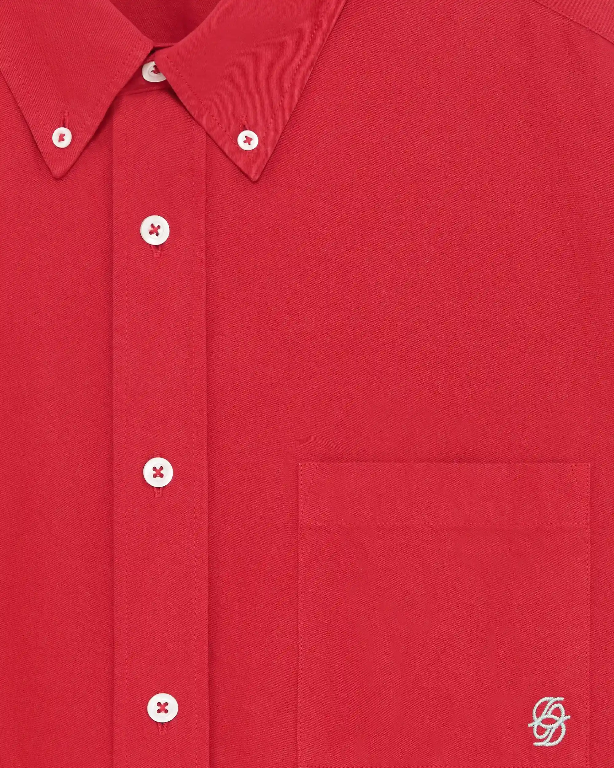 Drôle De Monsieur Shirts I-SH240 Hemd Rot Baumwolle