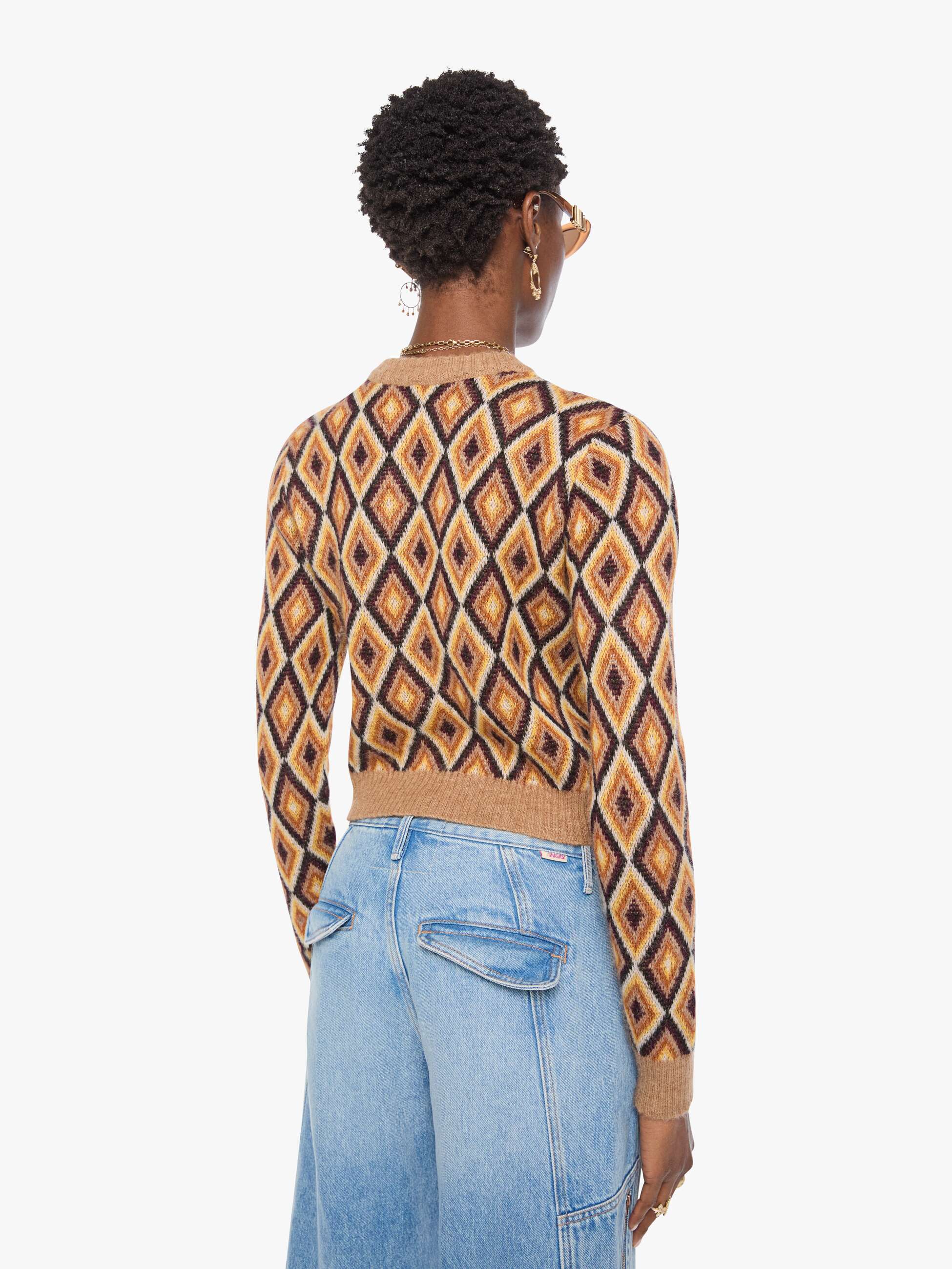 Mother The Crop Jumper Strickpullover Beeswax Alpaka Cropped