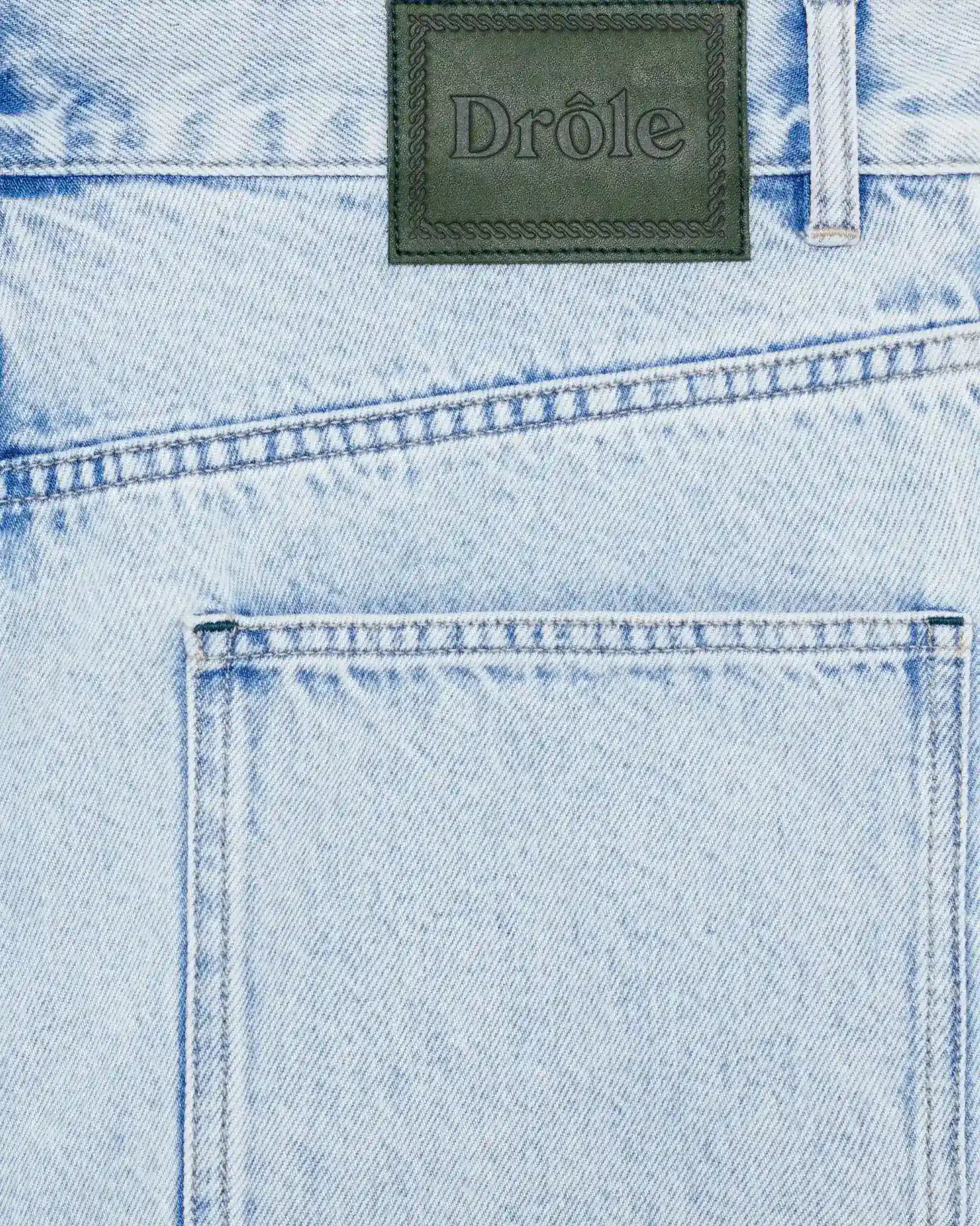 Drôle De Monsieur Jean Baggy Bleu Jeans Hellblau Baumwolle
