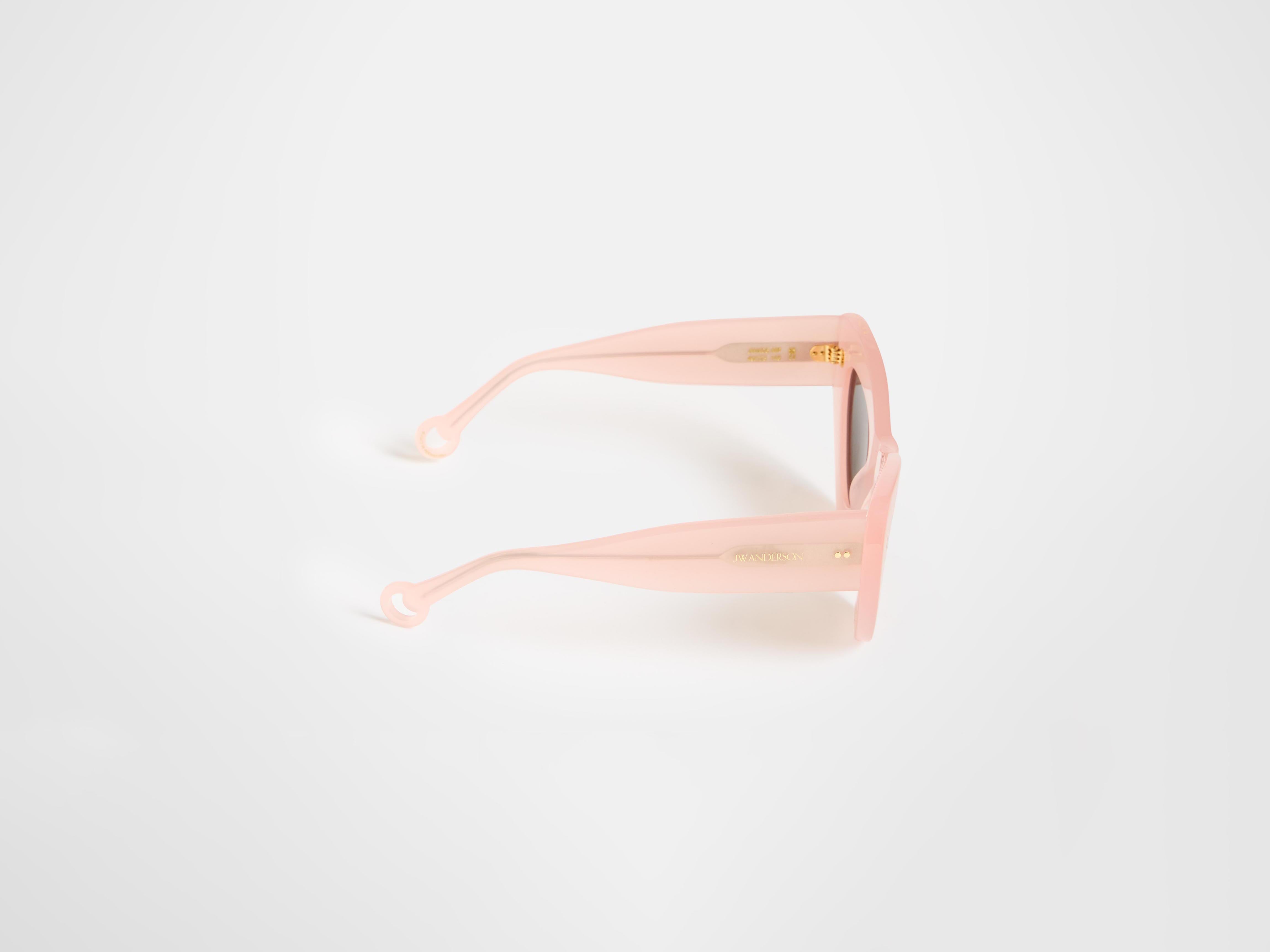 J.W.Anderson JWA06 Butterfly Sonnenbrille Pink Acetat