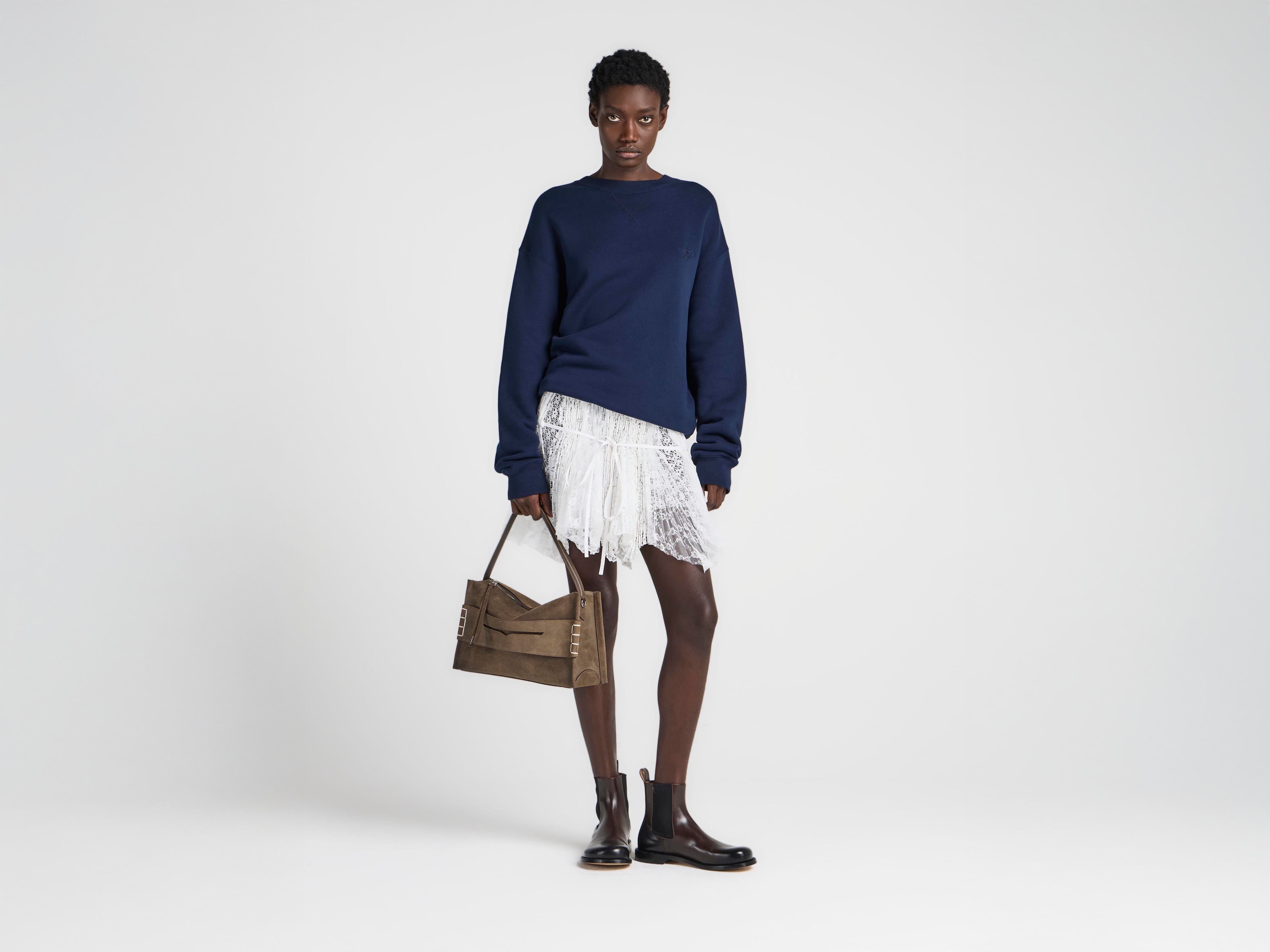 J.W. Anderson Ribbon Anchor Sweatshirt Navy Damen