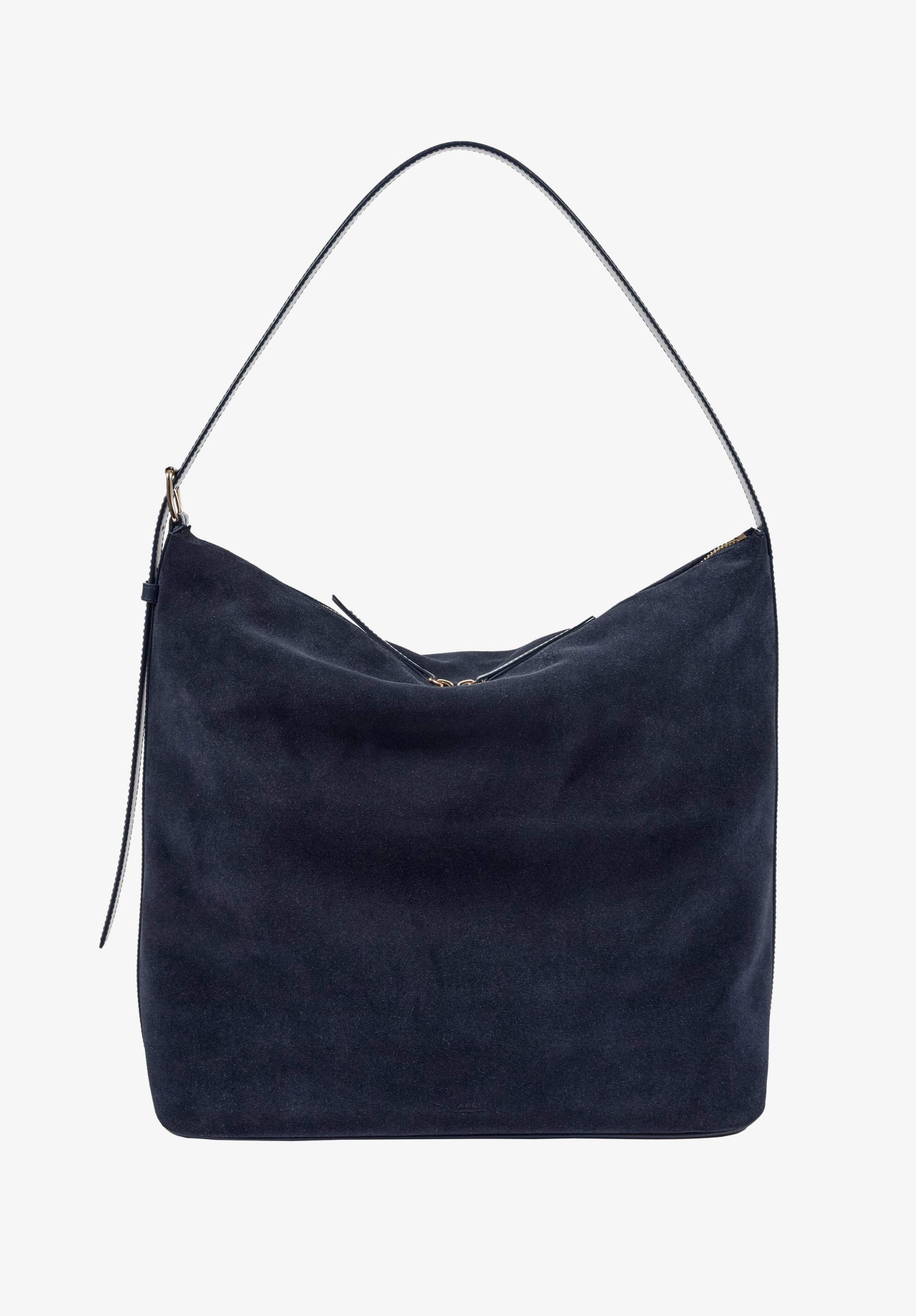 A.P.C. Vera Maxi Tasche Wildleder Blau 40cm