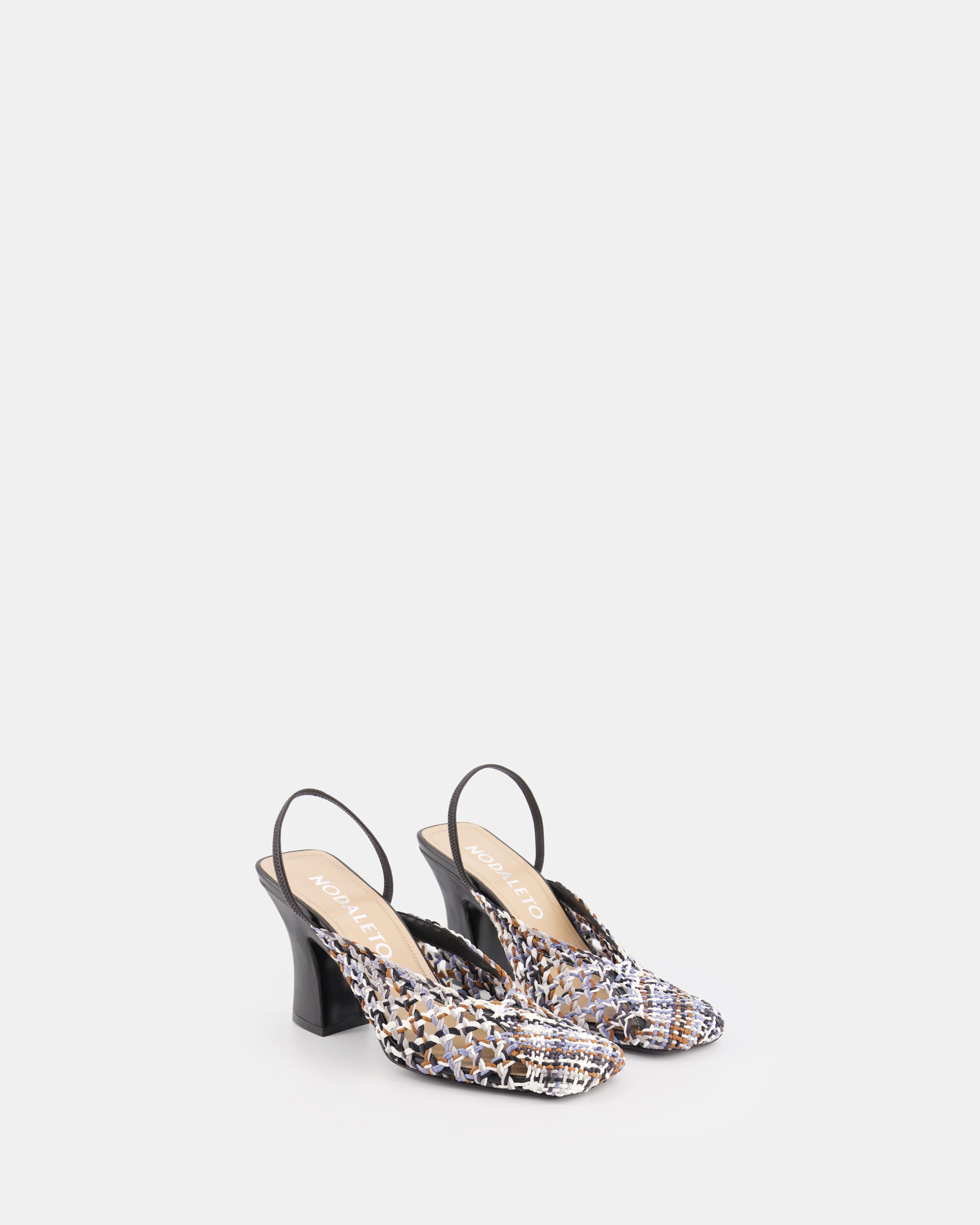 Nodaleto Nodstalgia Anya 90 Slingback Black Yarn 9 cm