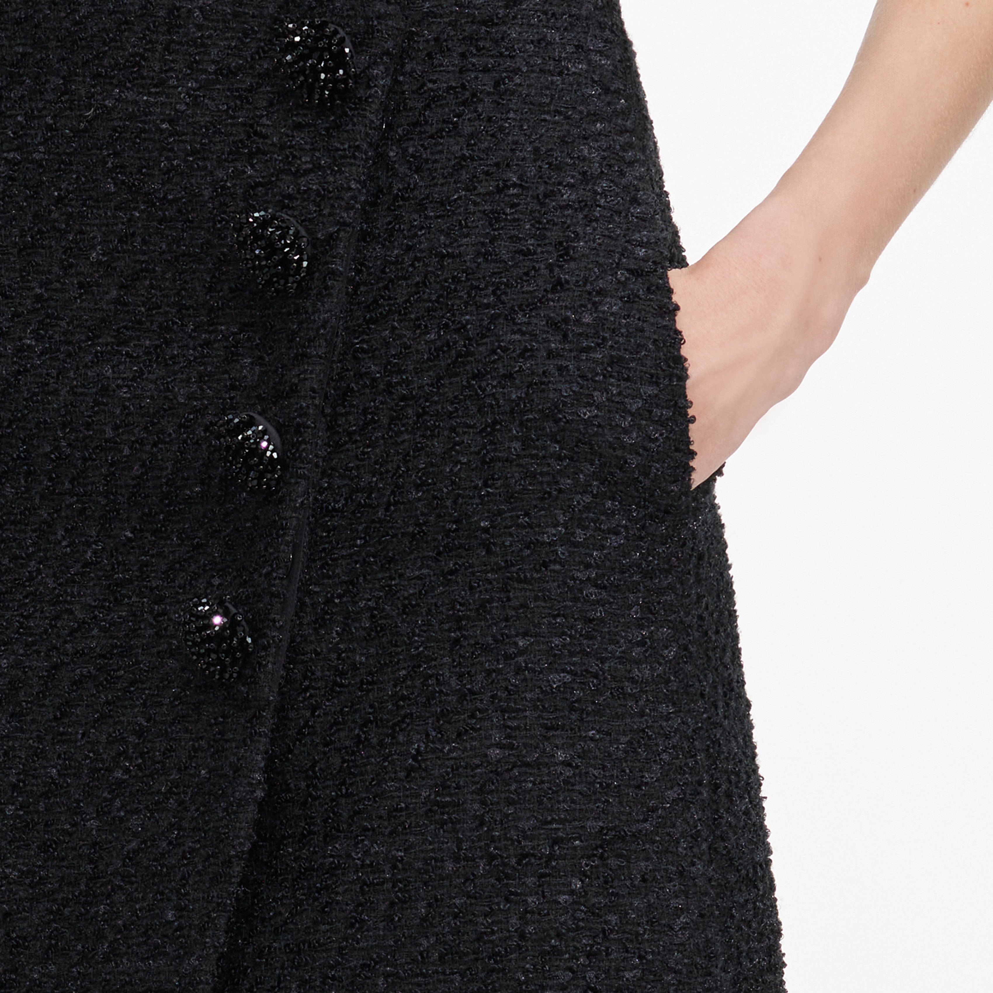 Self Portrait Bottoms Black Boucle Mini Rock Schwarz Boucle