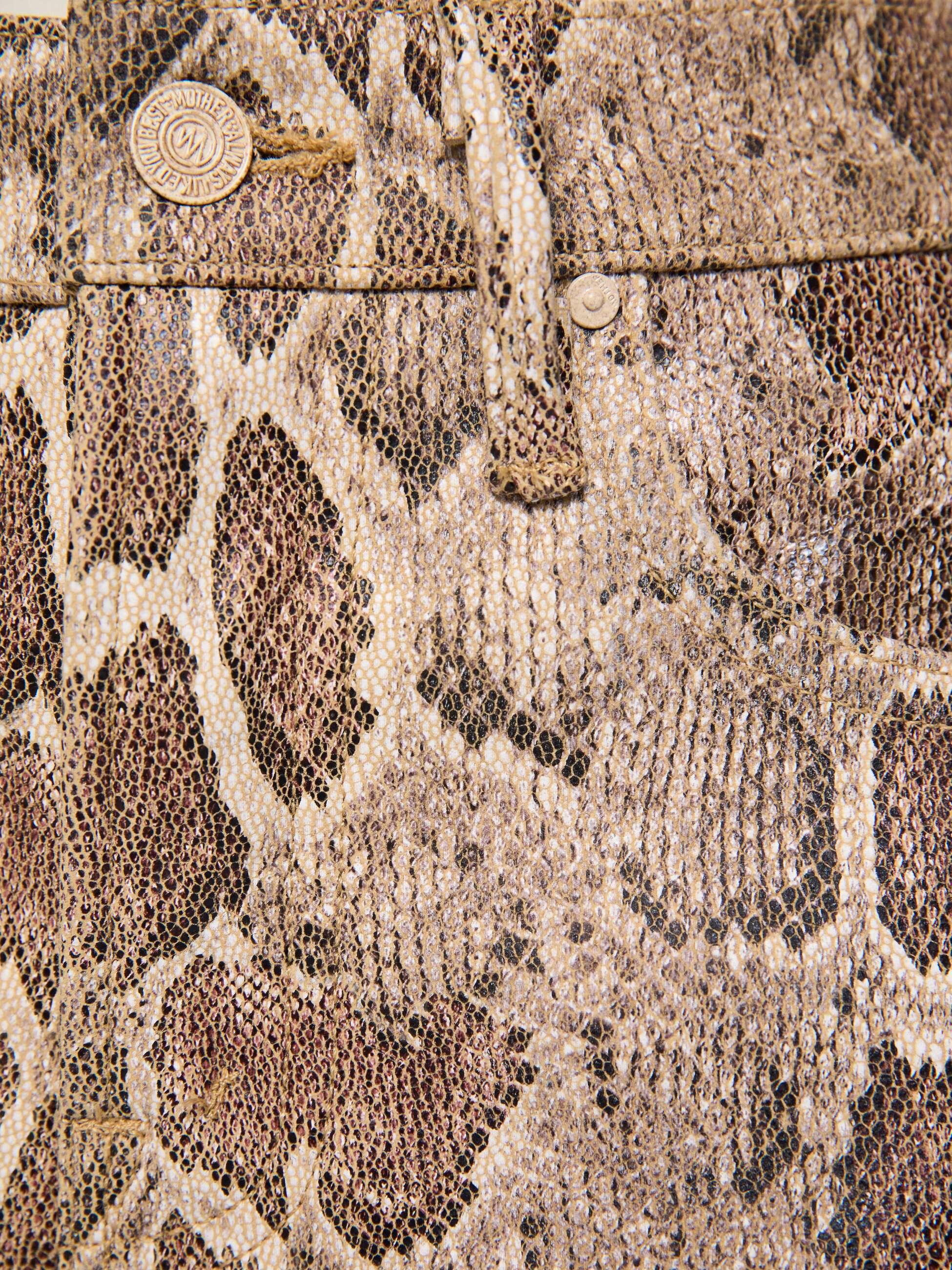 Mother The Maven Sneak Hose Royal Serpent Schlangenprint