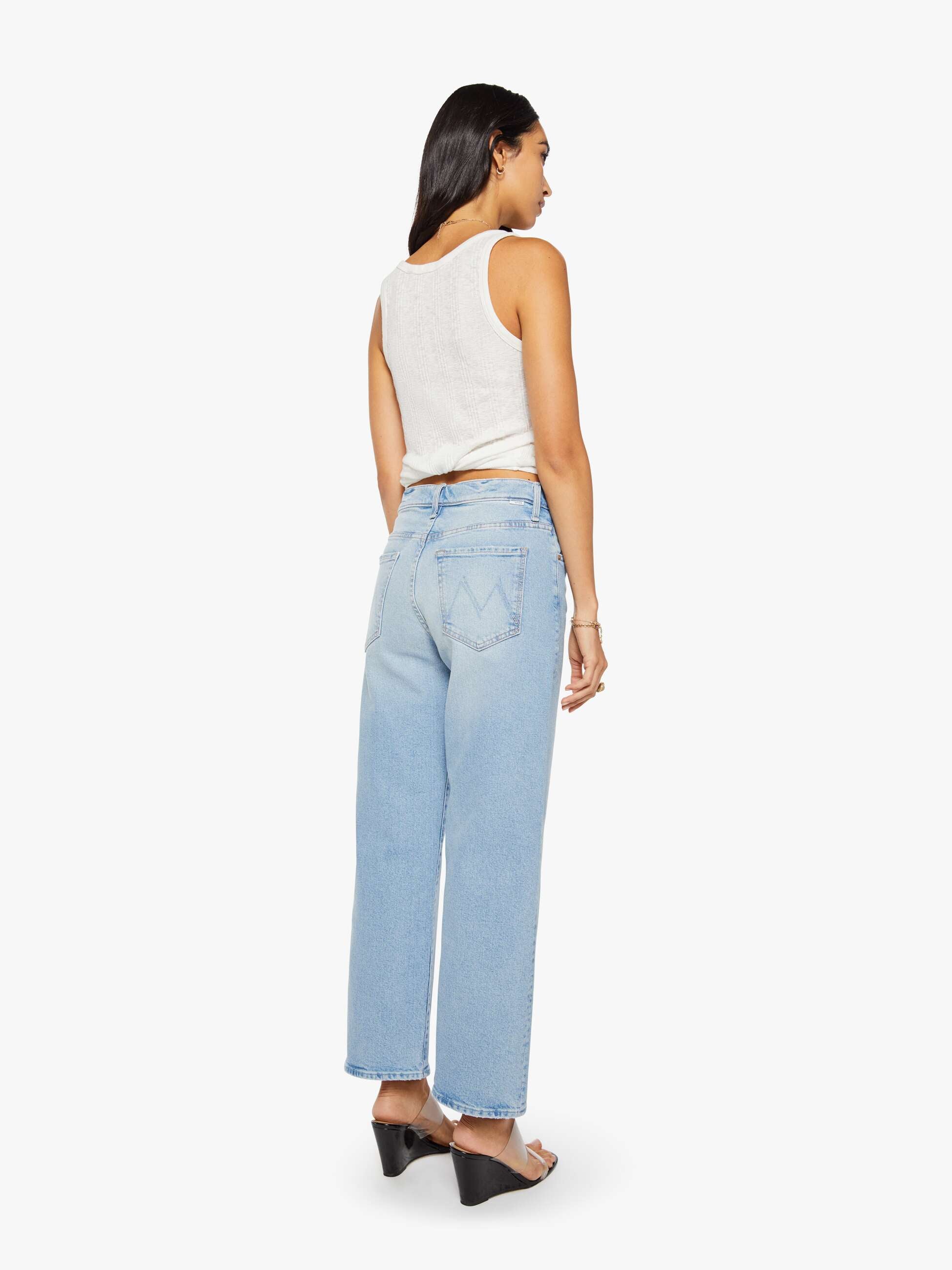 Mother Denim The Dodger Ankle Jeans Fringe Benefits relaxed