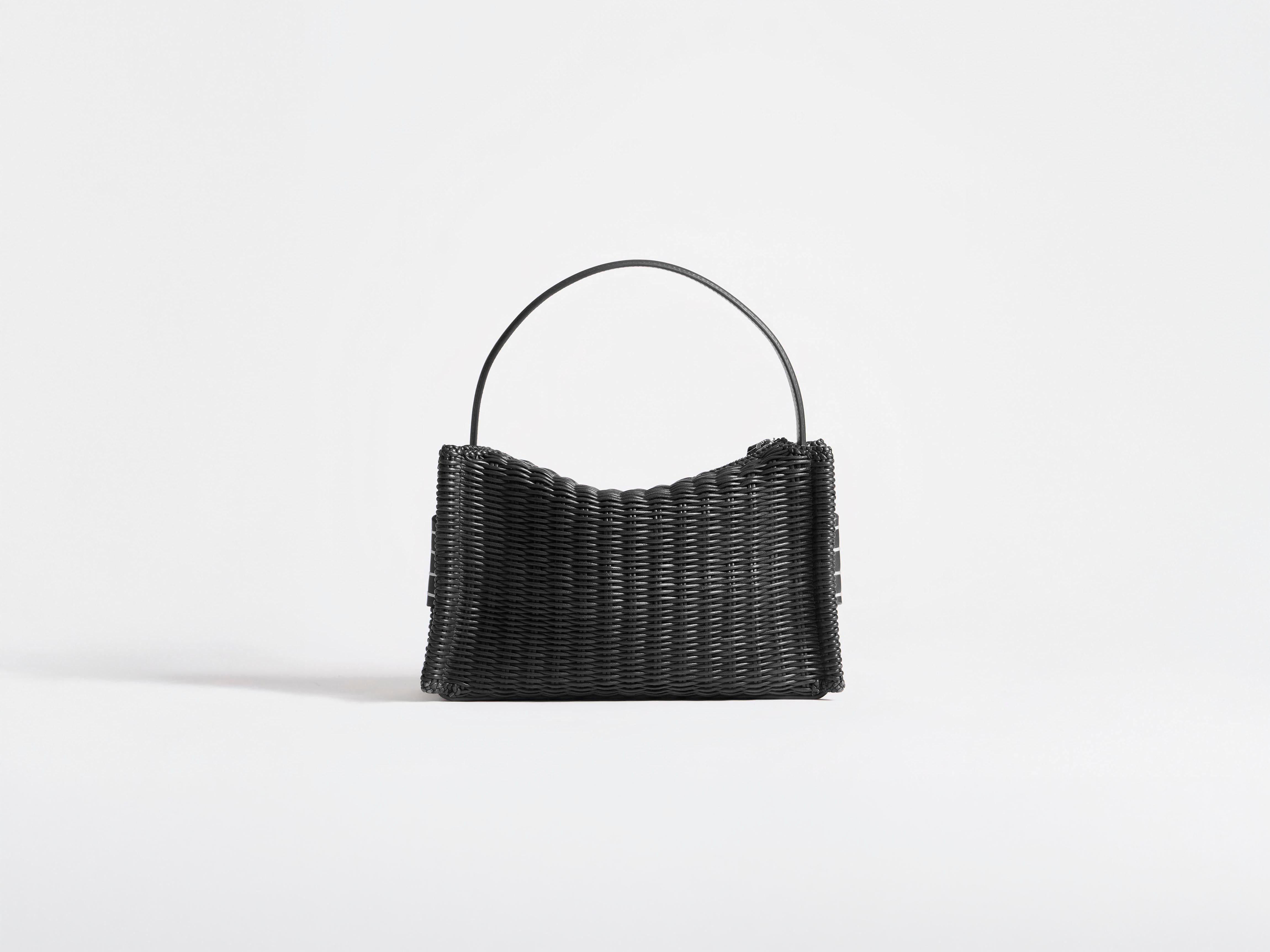 J.W.Anderson Loafer Bag Tasche schwarz geflochtenes Leder