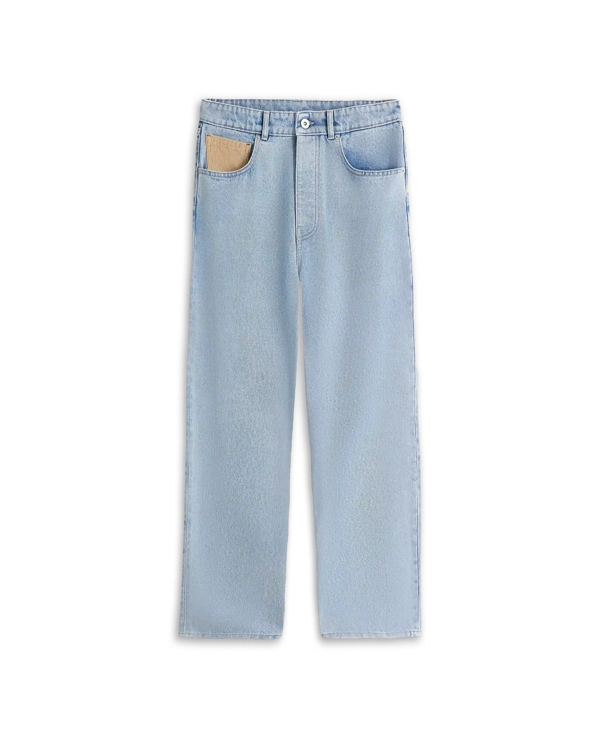 Drôle De Monsieur Le Jean Droit Délavé Jeans hellblau Baumwolle