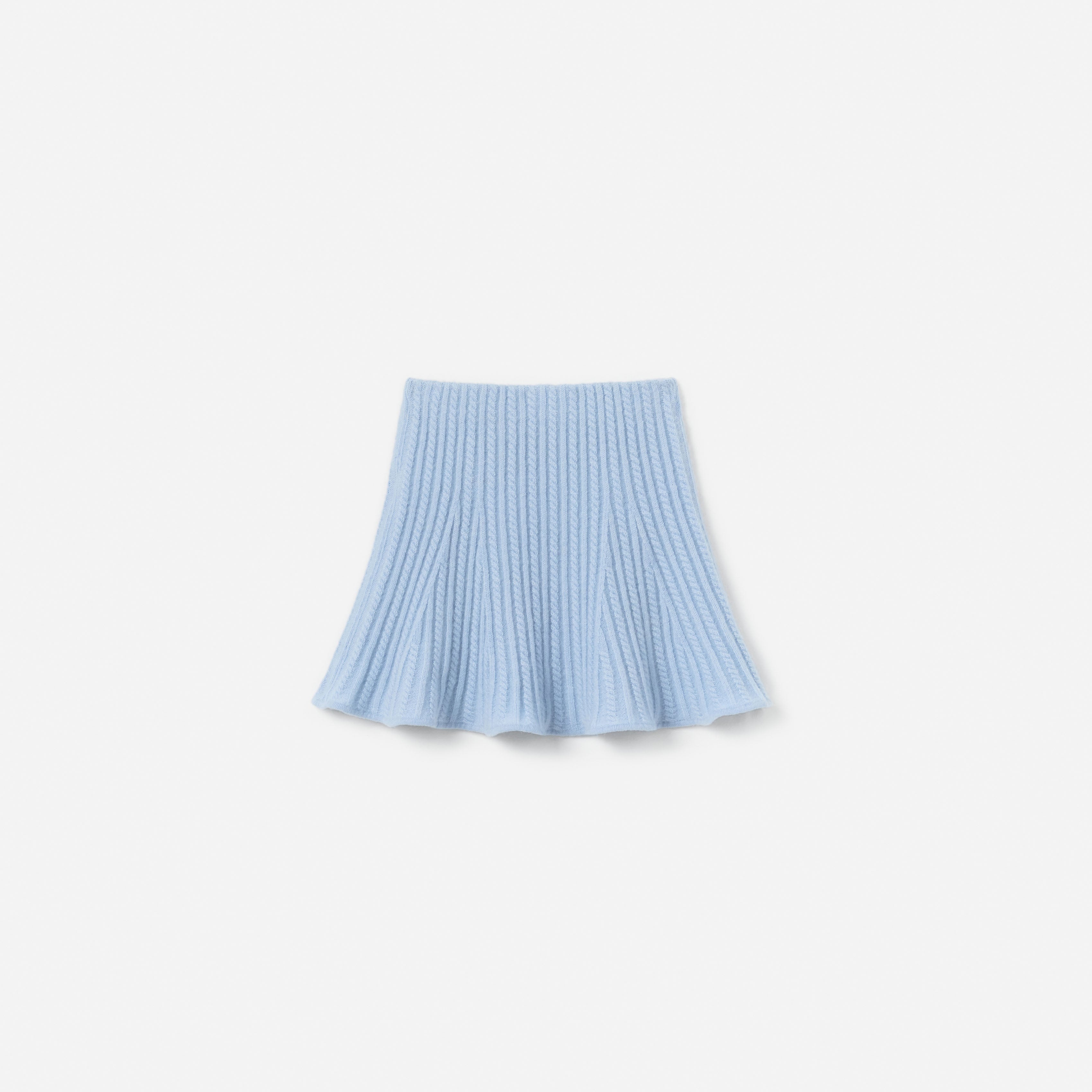 Self Portrait Blue Cable Knit Skirt Strickrock Blau Kinder