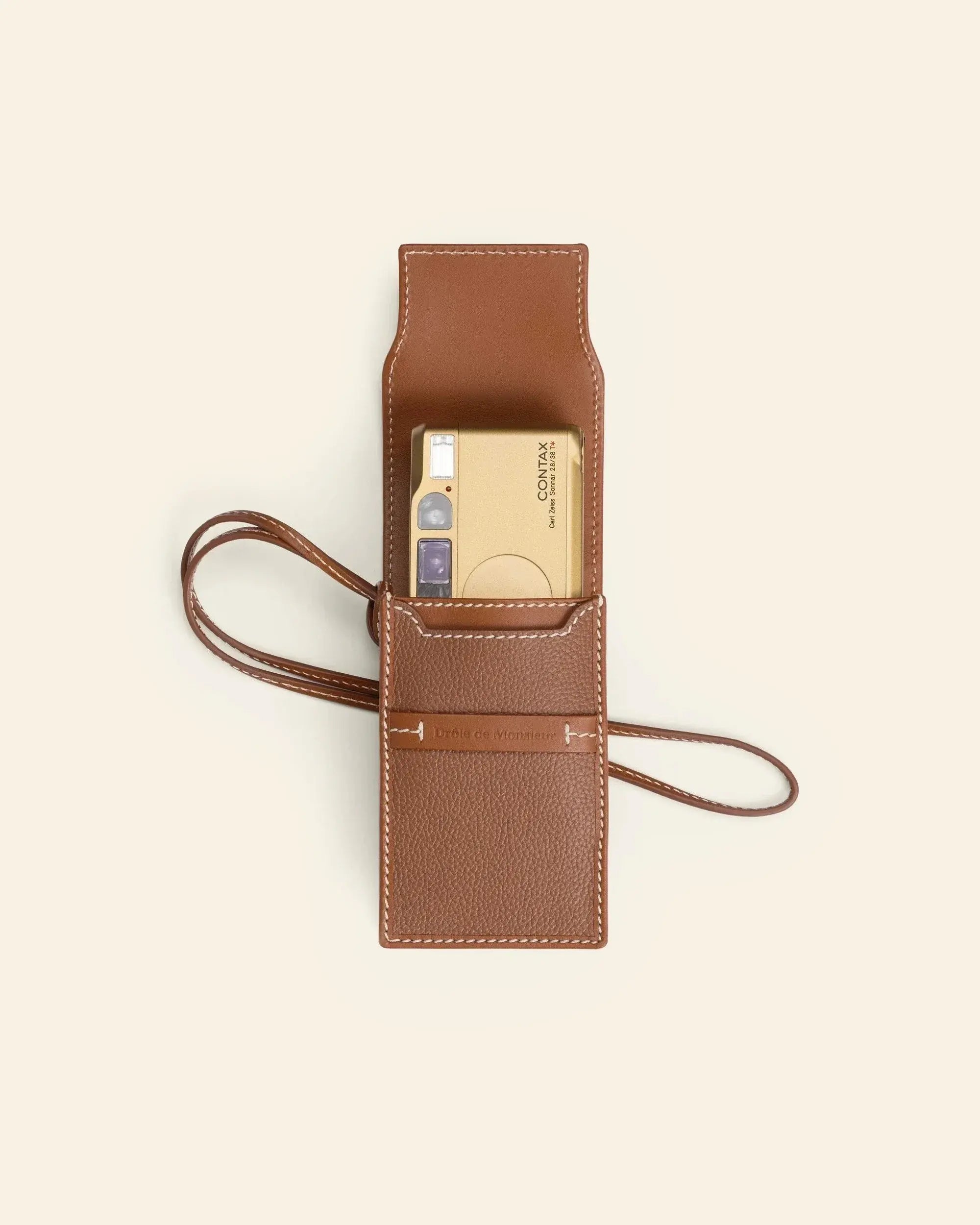 Drôle De Monsieur L'Étui Camera Tasche Braun Leder