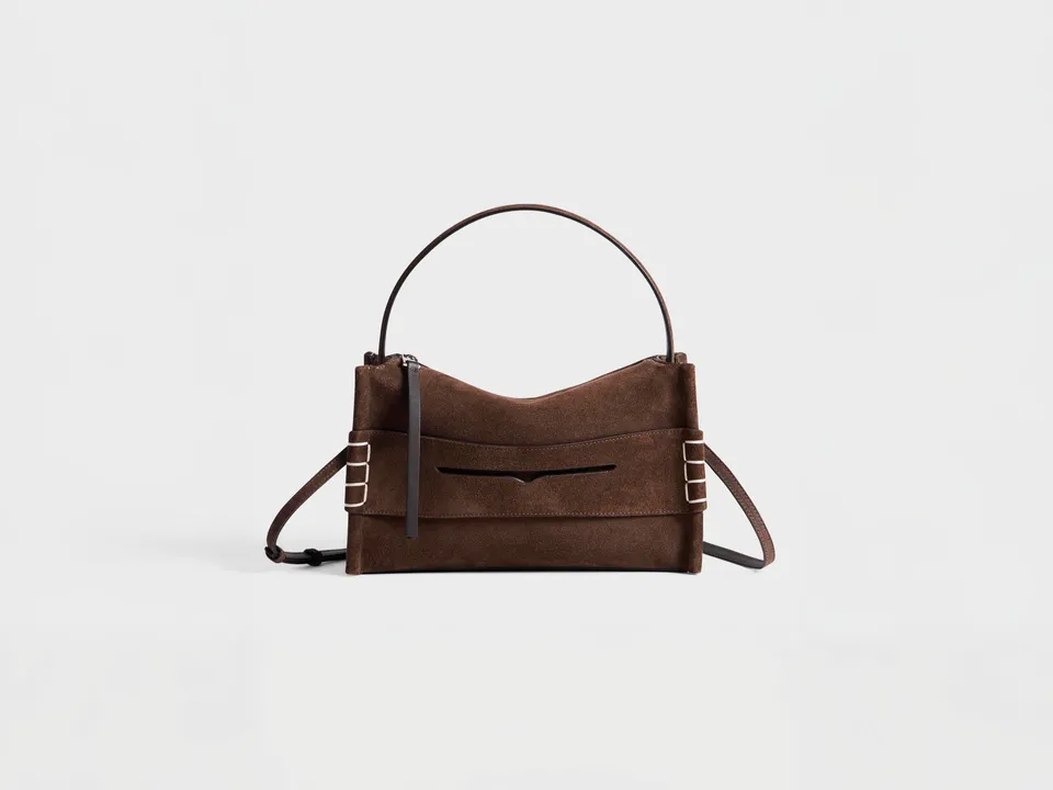J.W.Anderson Loafer Tasche Braun Suede Umhängetasche