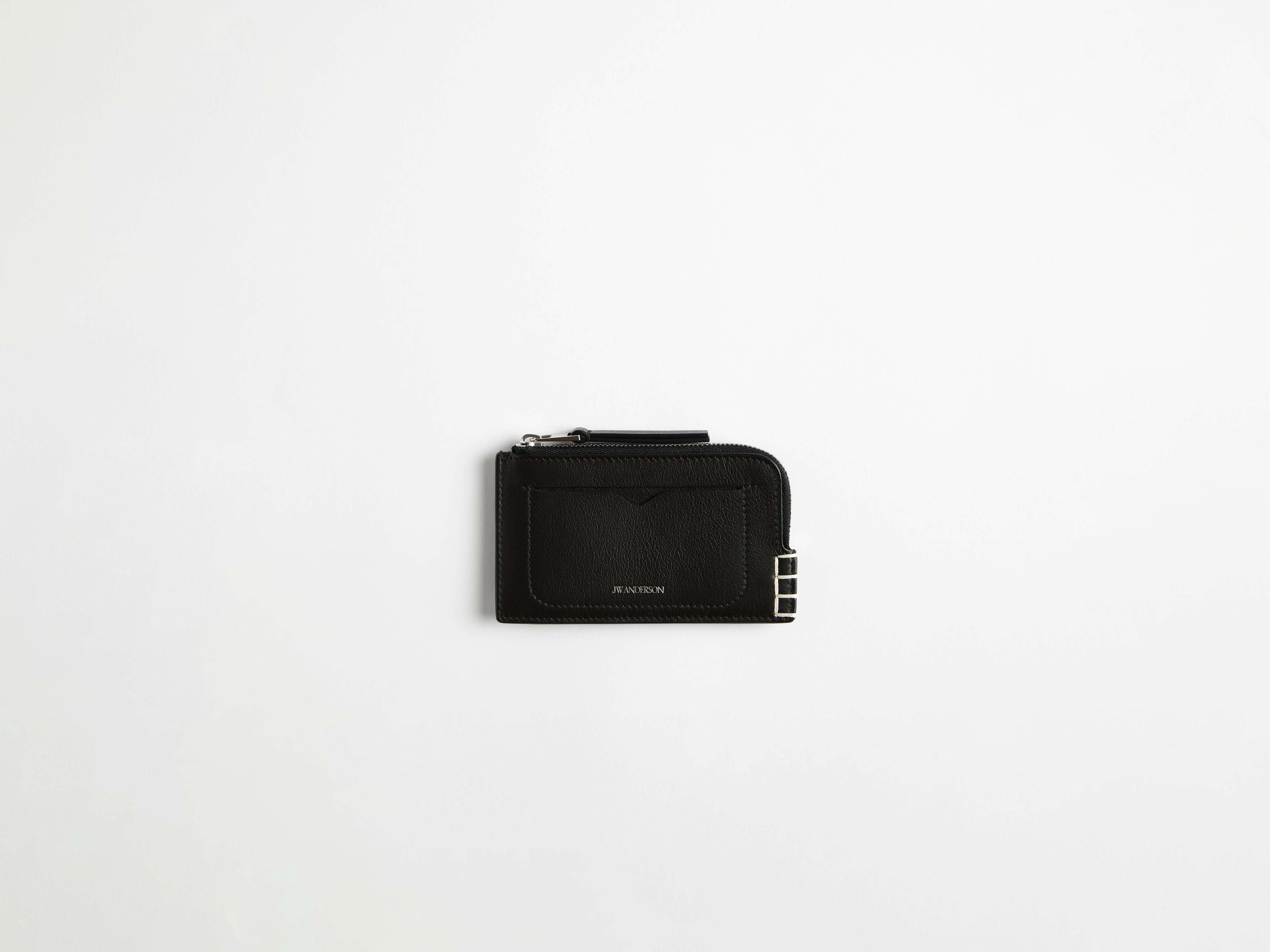 J.W.Anderson Wallets Loafer Zip Geldbörse schwarz Leder