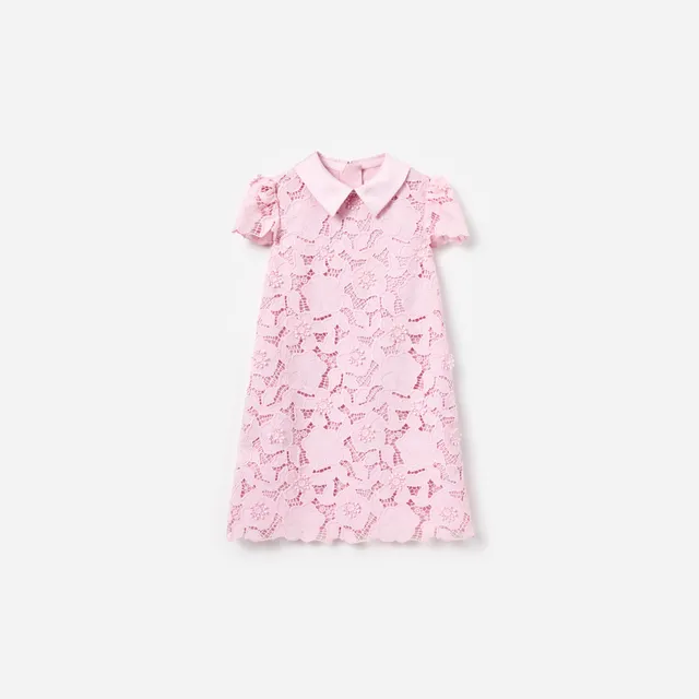 Self Portrait Pink Flower Kinderkleid Rosa Spitze Gr. 3-12