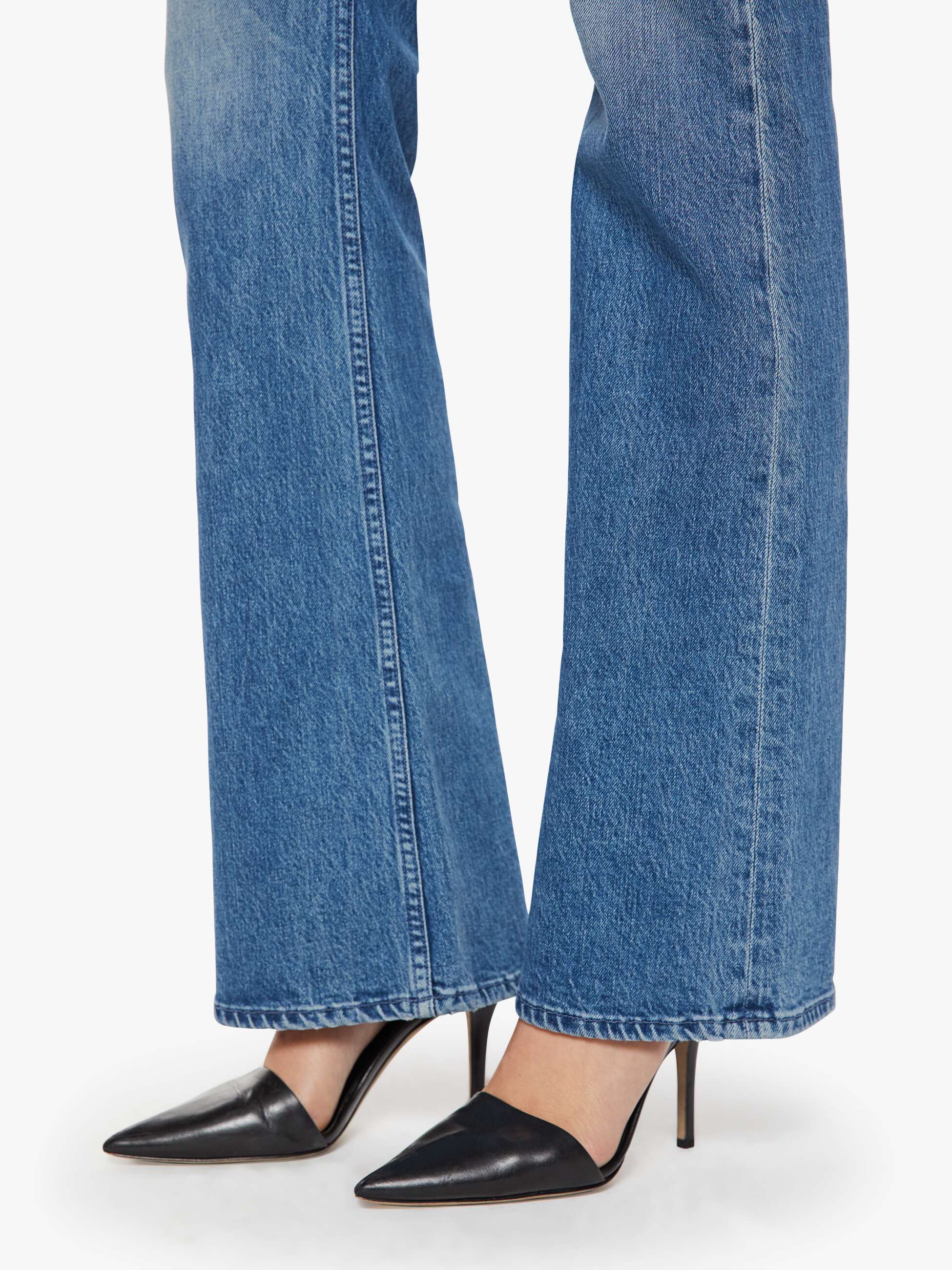 Mother The Jinx Heel Jeans Thrill Seeker Mittelblau