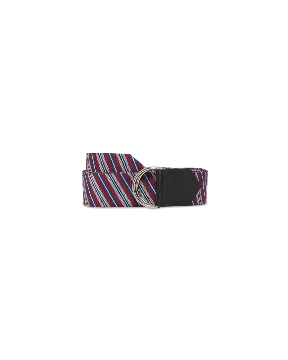 Drôle De Monsieur Silk Belt Double D-Ring Gürtel Seide Sky Blue OS