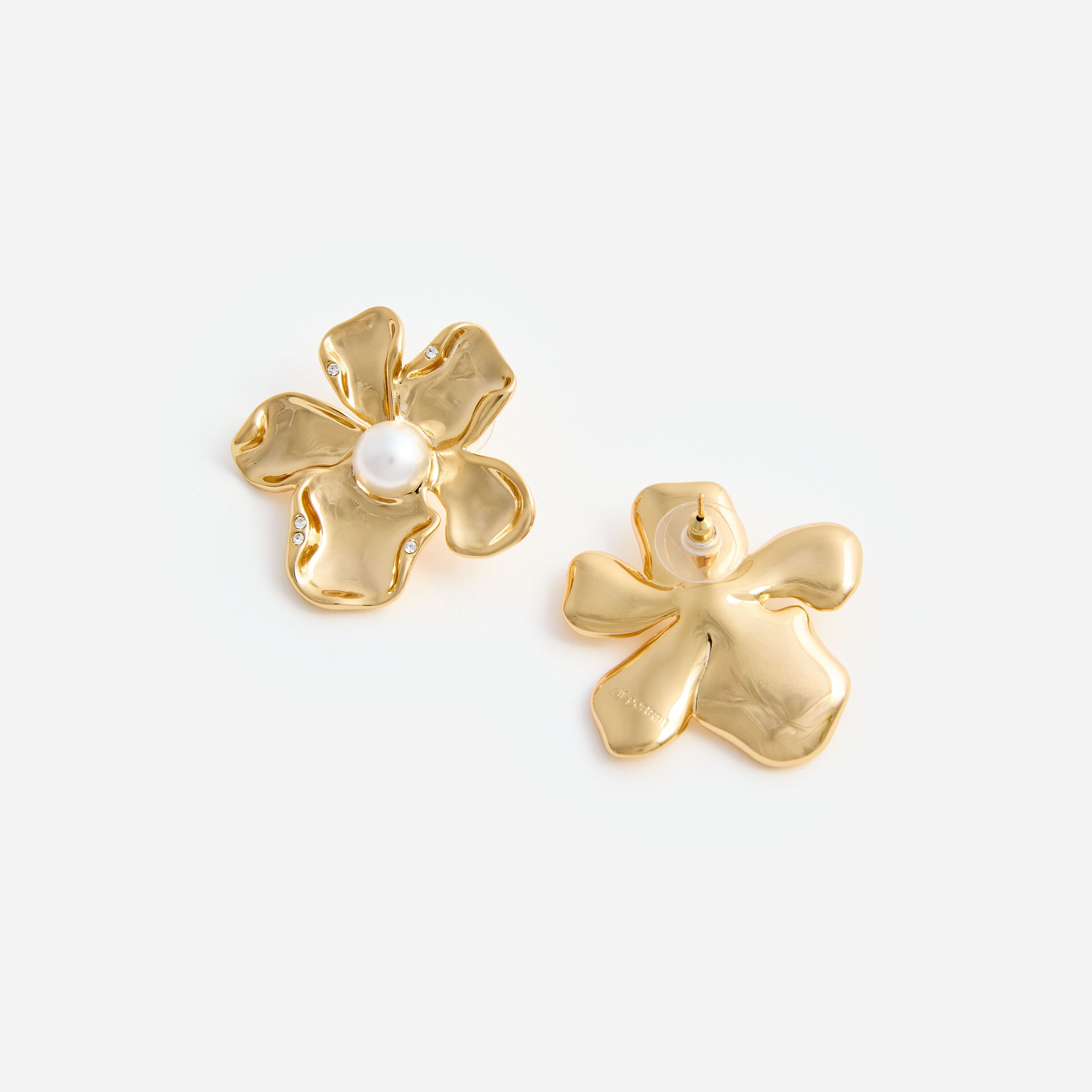 Self Portrait Gold Pearl Flower Ohrringe Gold One Size Perle