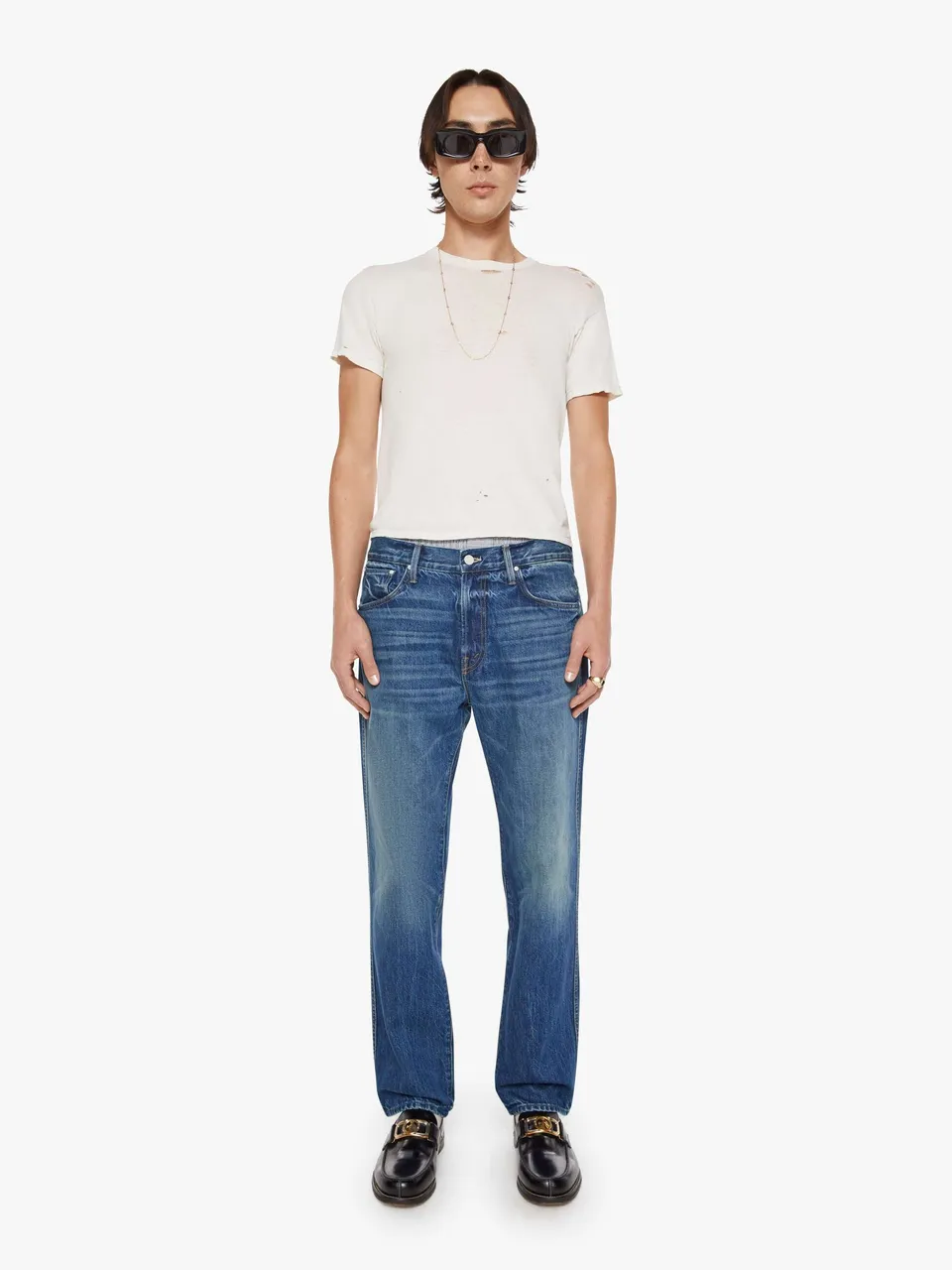 Mother The Bronco Jeans I'll Have My Usual Herren Blau