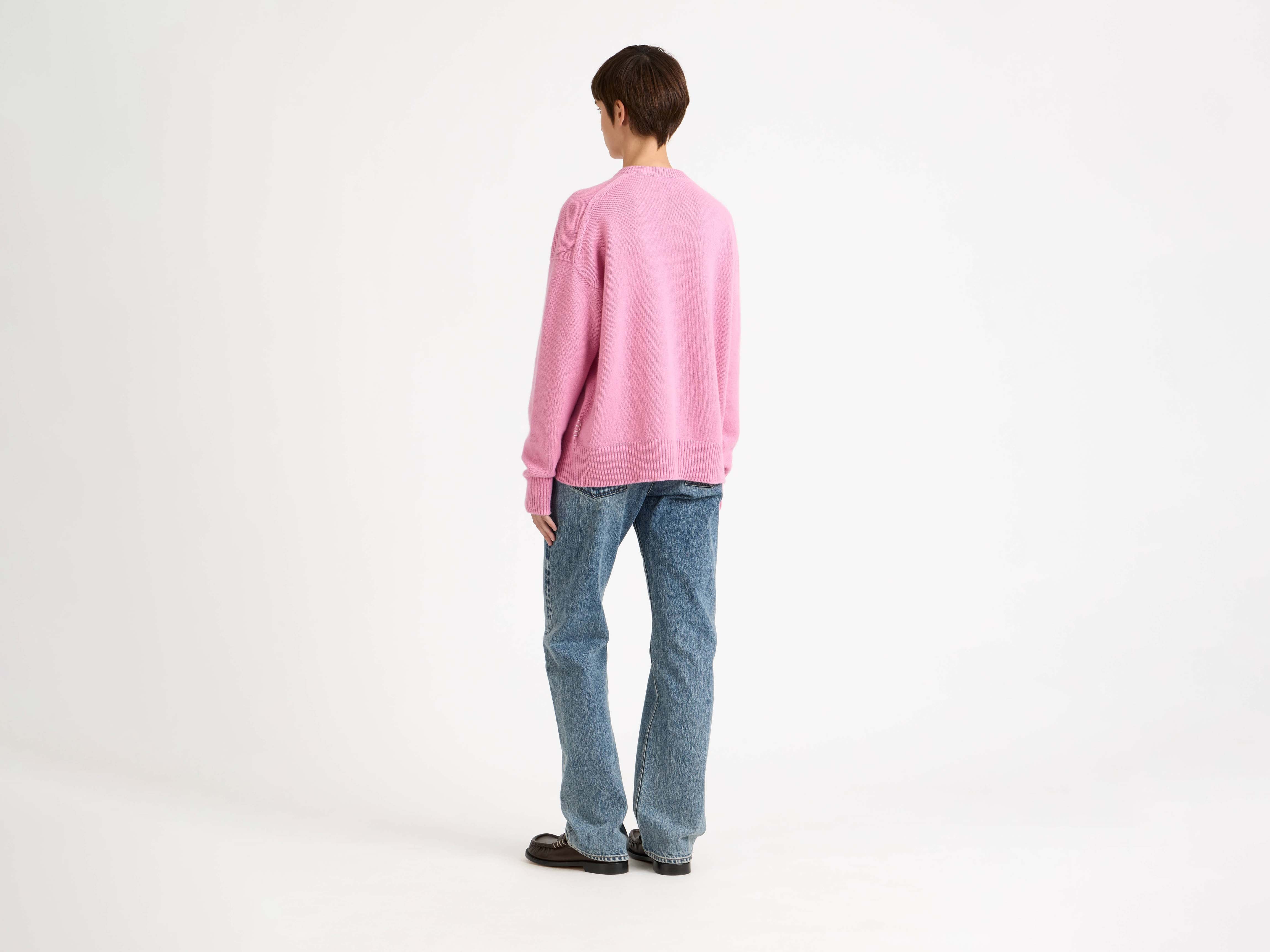 J.W.Anderson V-Neck Kaschmirpullover Damen bubblegum