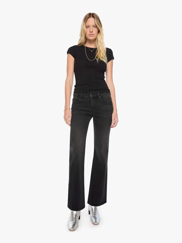 Mother Denim The Jinx Sneak Jeans Speed Of Light Schwarz