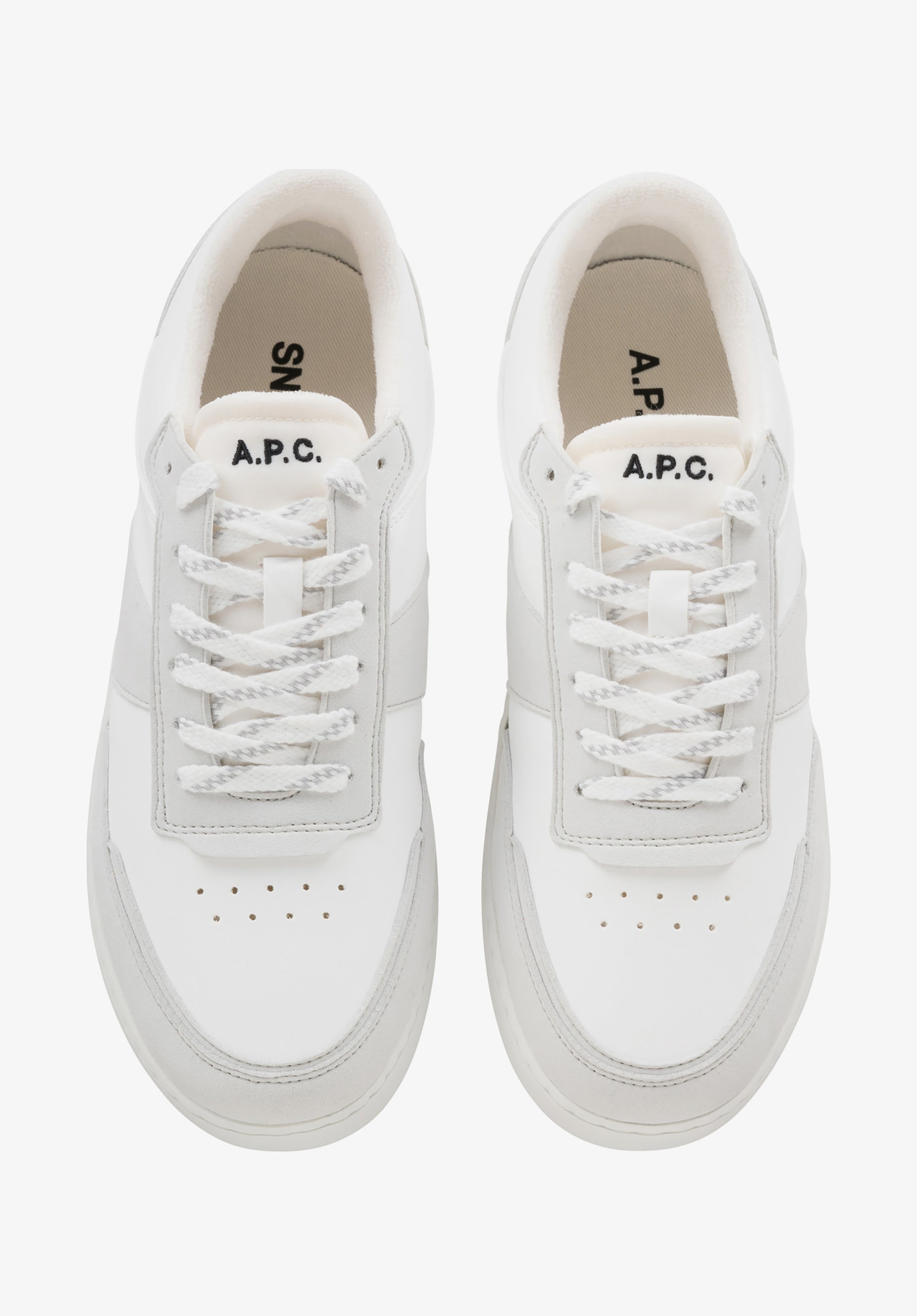 A.P.C. Plain Sneakers weiß Gr.42 Unisex Schnürer